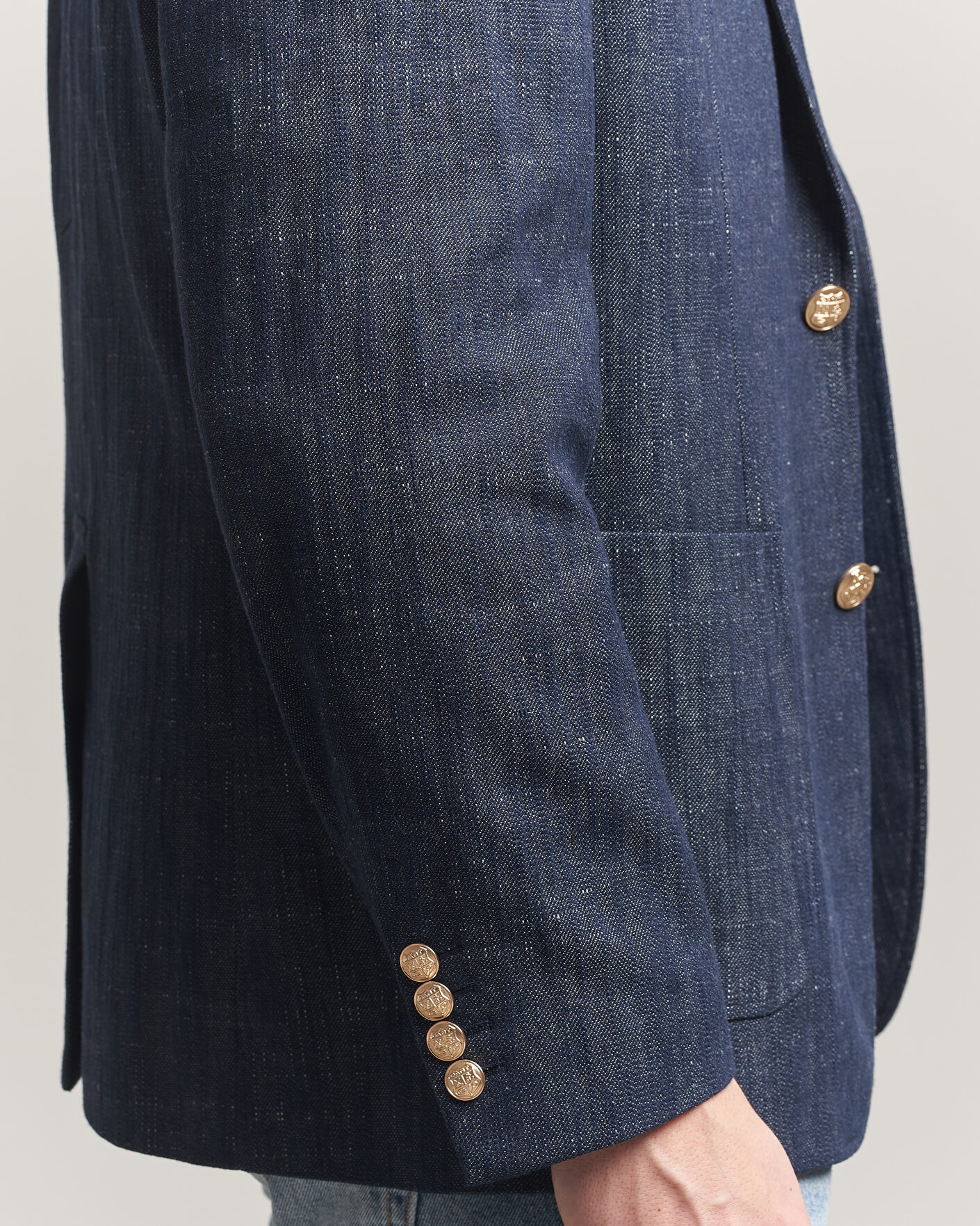 Herre | Blazere & jakker | GANT | Cotton Indigo Club Blazer Dark Blue Raw