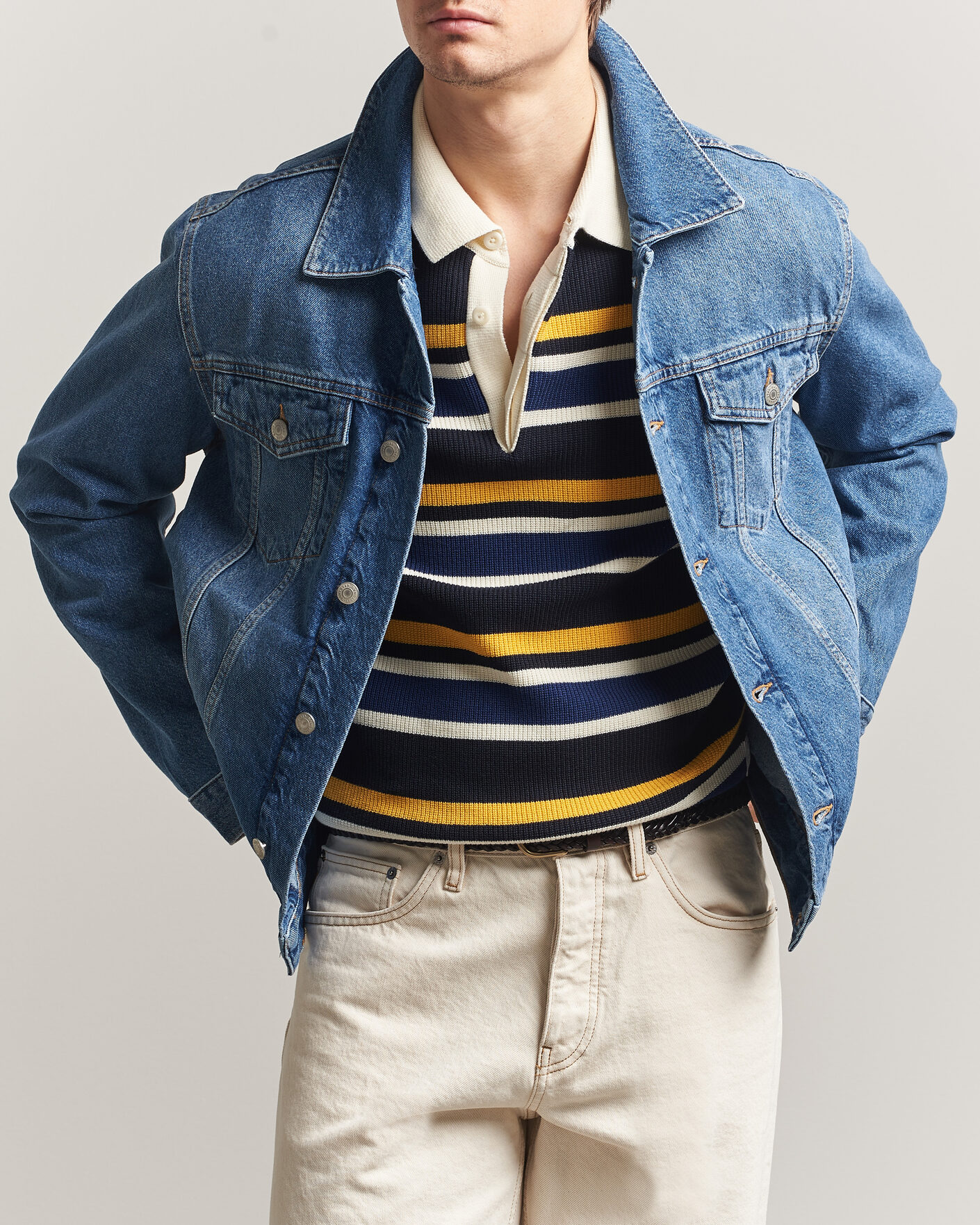 Herre | Jakker | GANT | Denim Trucker Jacket Mid Blue