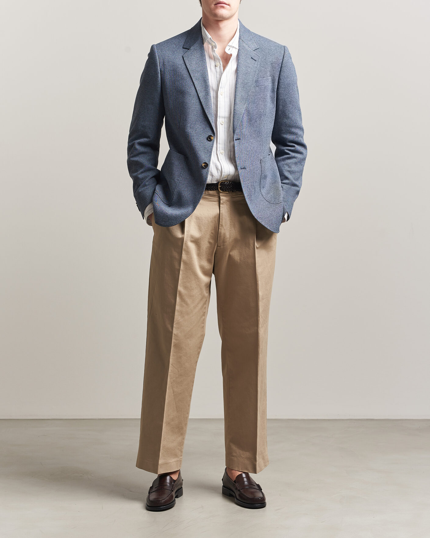 Herre | Blazere & jakker | Gant | Two Tone Jersey Pique Blazer Salty Sea