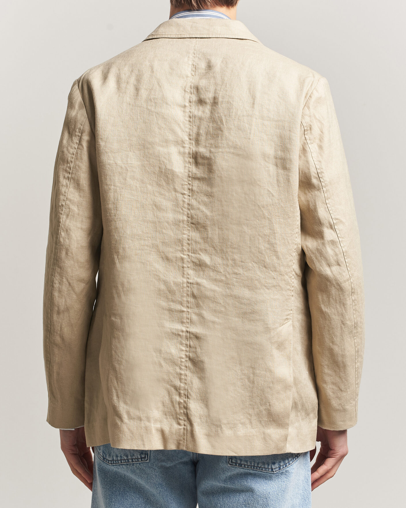 Herre | Blazere & jakker | Gant | Garment Dyed Linen Blazer Oat Beige