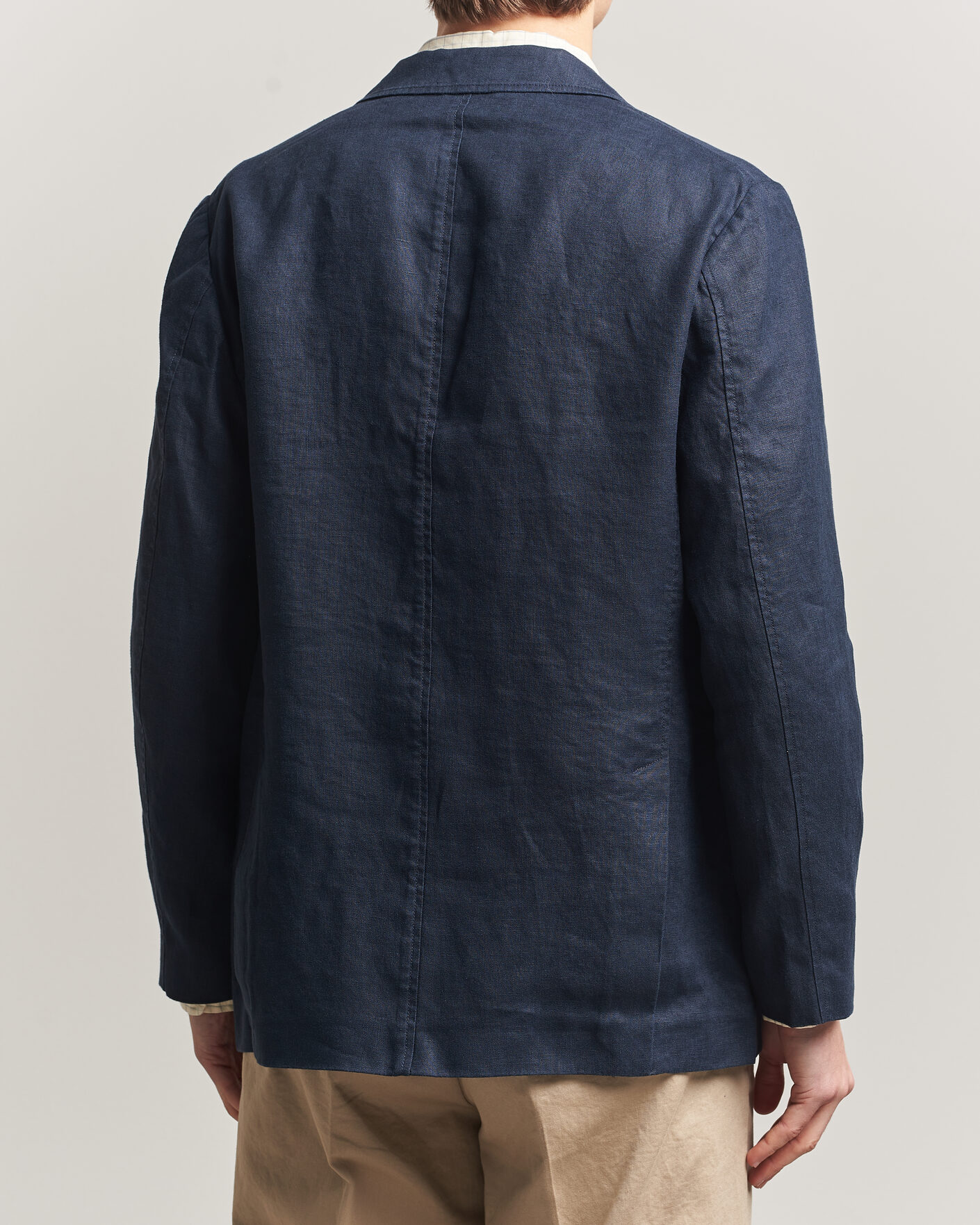 Herre | Blazere & jakker | Gant | Garment Dyed Linen Blazer Evening Blue