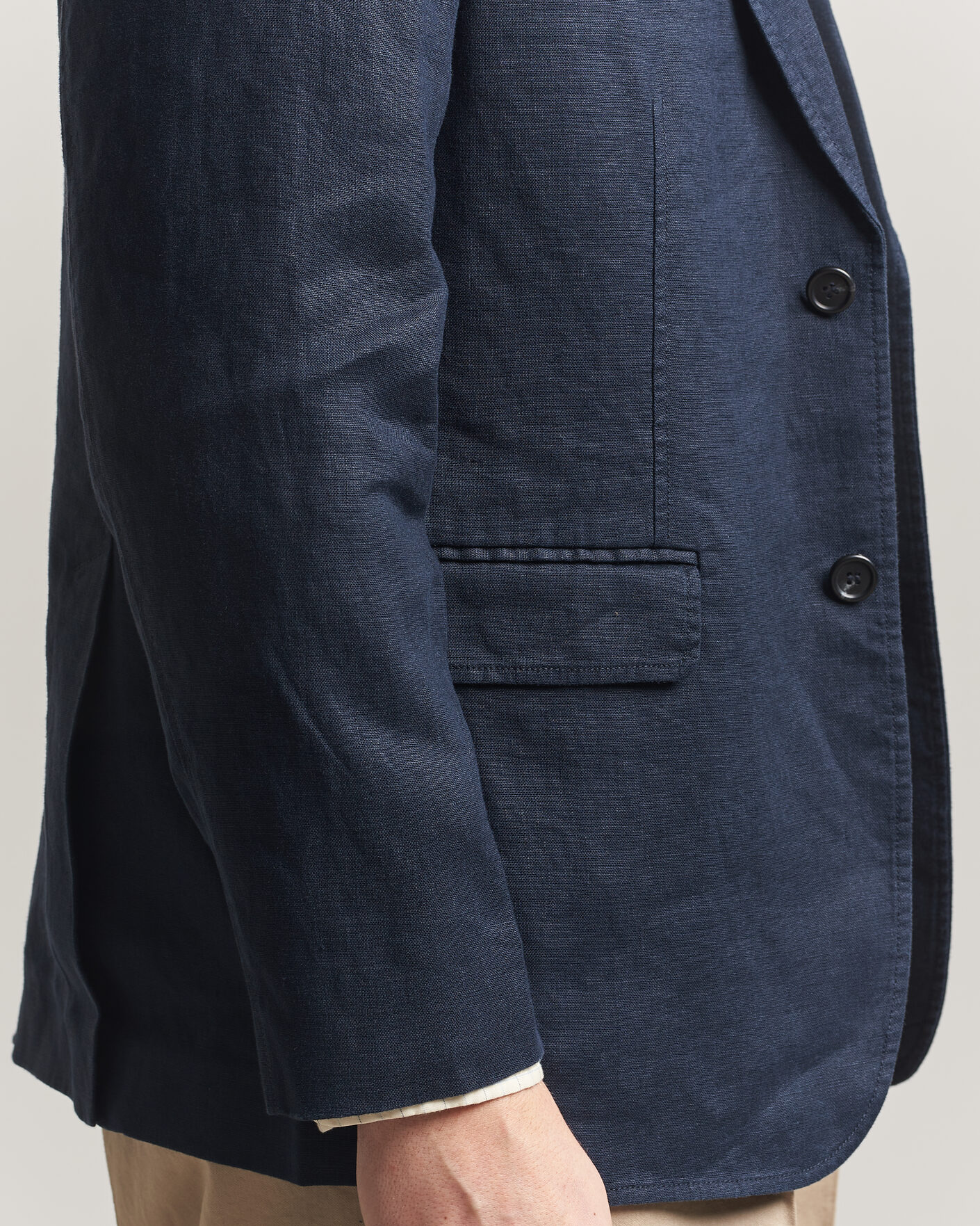 Herre | Blazere & jakker | GANT | Garment Dyed Linen Blazer Evening Blue