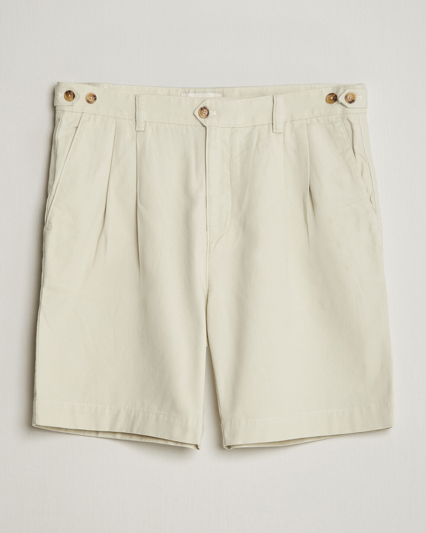 Herre | Shorts | Gant | Relaxed Light Canvas Pleated Shorts Sand