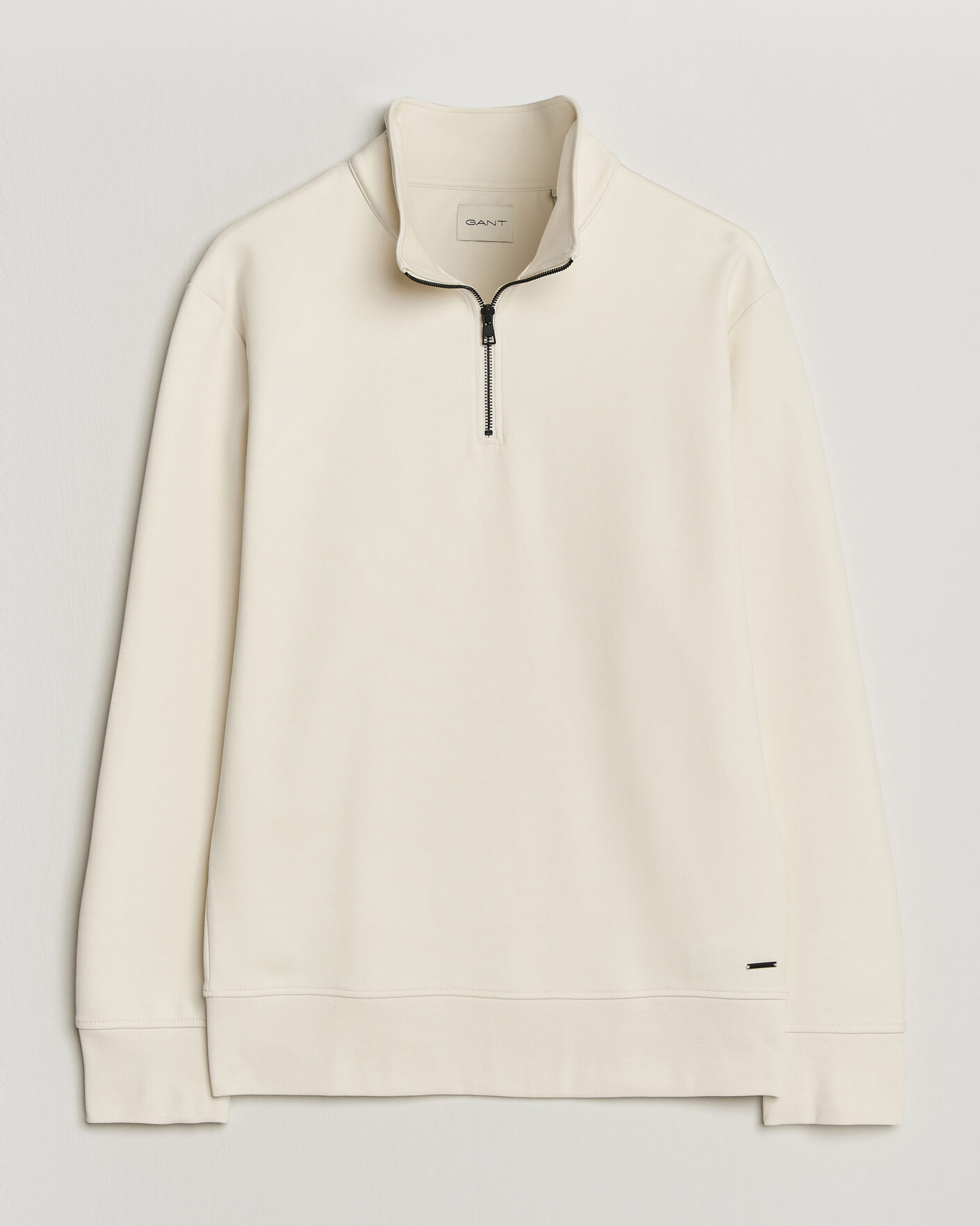 Herre | Trøjer | Gant | Interlock Half Zip Creamed White