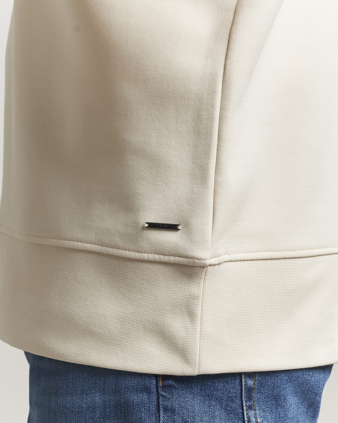 Herre | Trøjer | Gant | Interlock Half Zip Creamed White