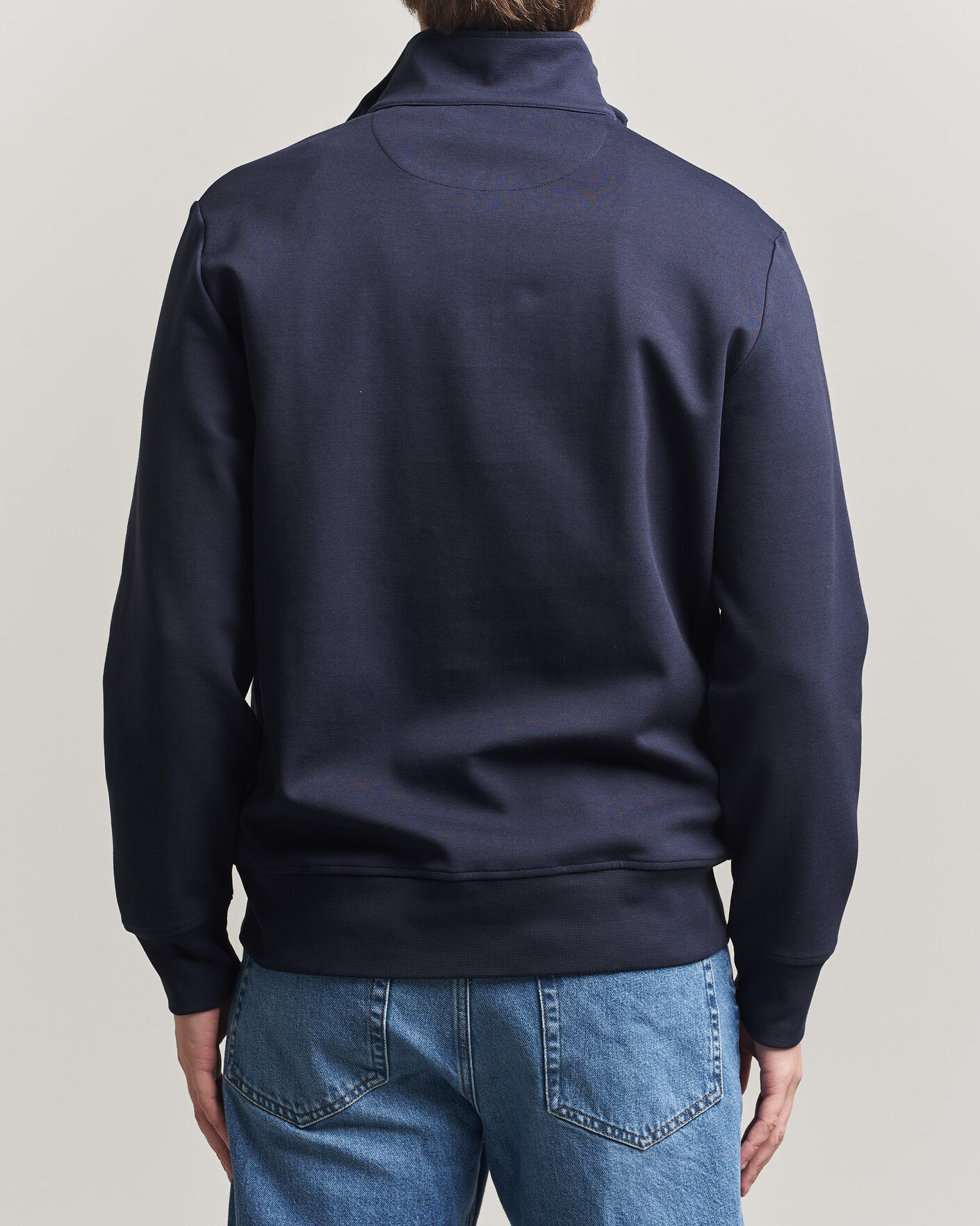 Herre | Trøjer | Gant | Interlock Half Zip Evening Blue