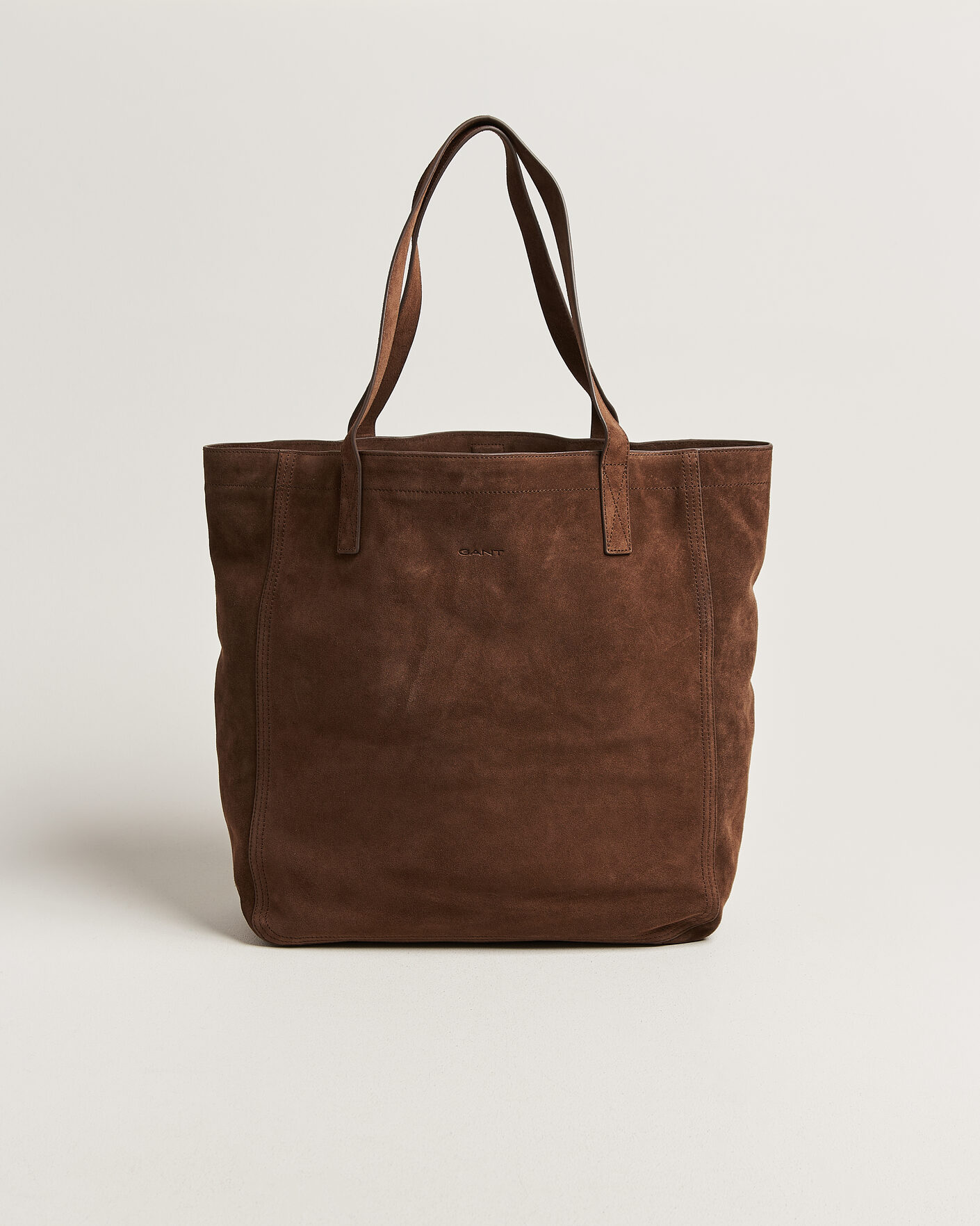 Herre | Tasker | GANT | Suede Tote Bag Mahogany Brown