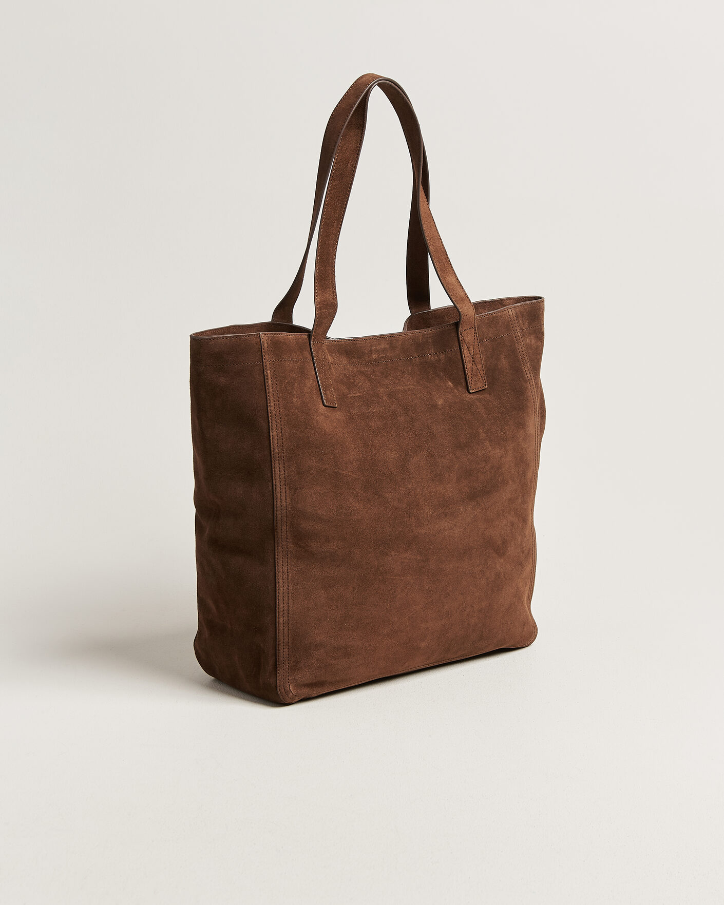 Herre | Tasker | Gant | Suede Tote Bag Mahogany Brown