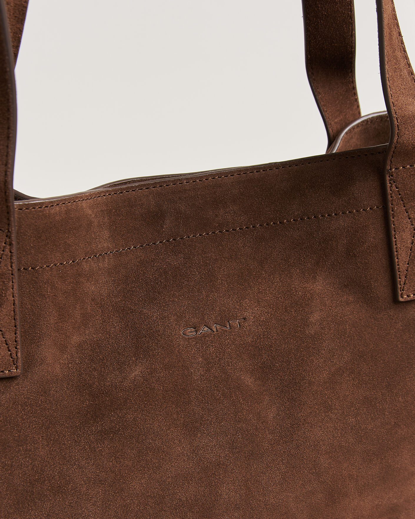 Herre | Tasker | GANT | Suede Tote Bag Mahogany Brown