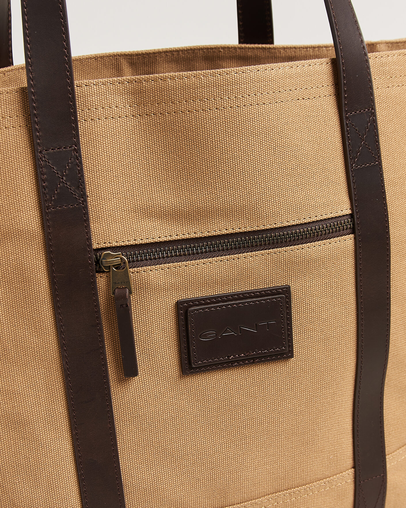 Herre | Tasker | GANT | Washed Canvas Tote Bag Warm Khaki