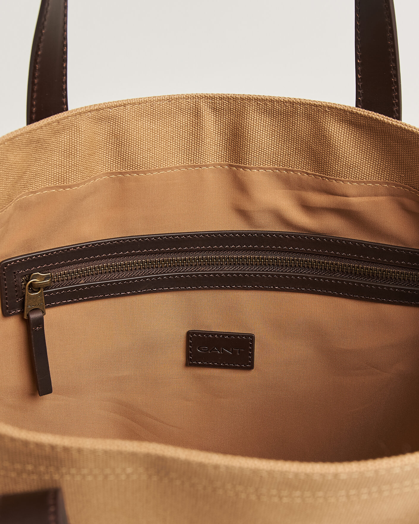 Herre | Tasker | GANT | Washed Canvas Tote Bag Warm Khaki