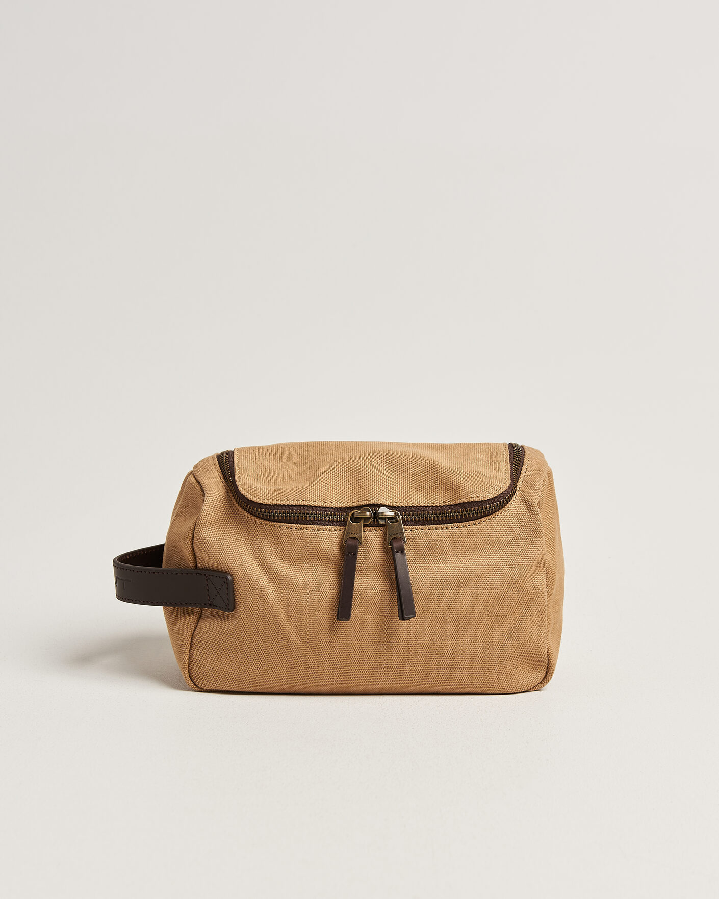 Herre | Tasker | GANT | Washed Canvas Washbag Warm Khaki