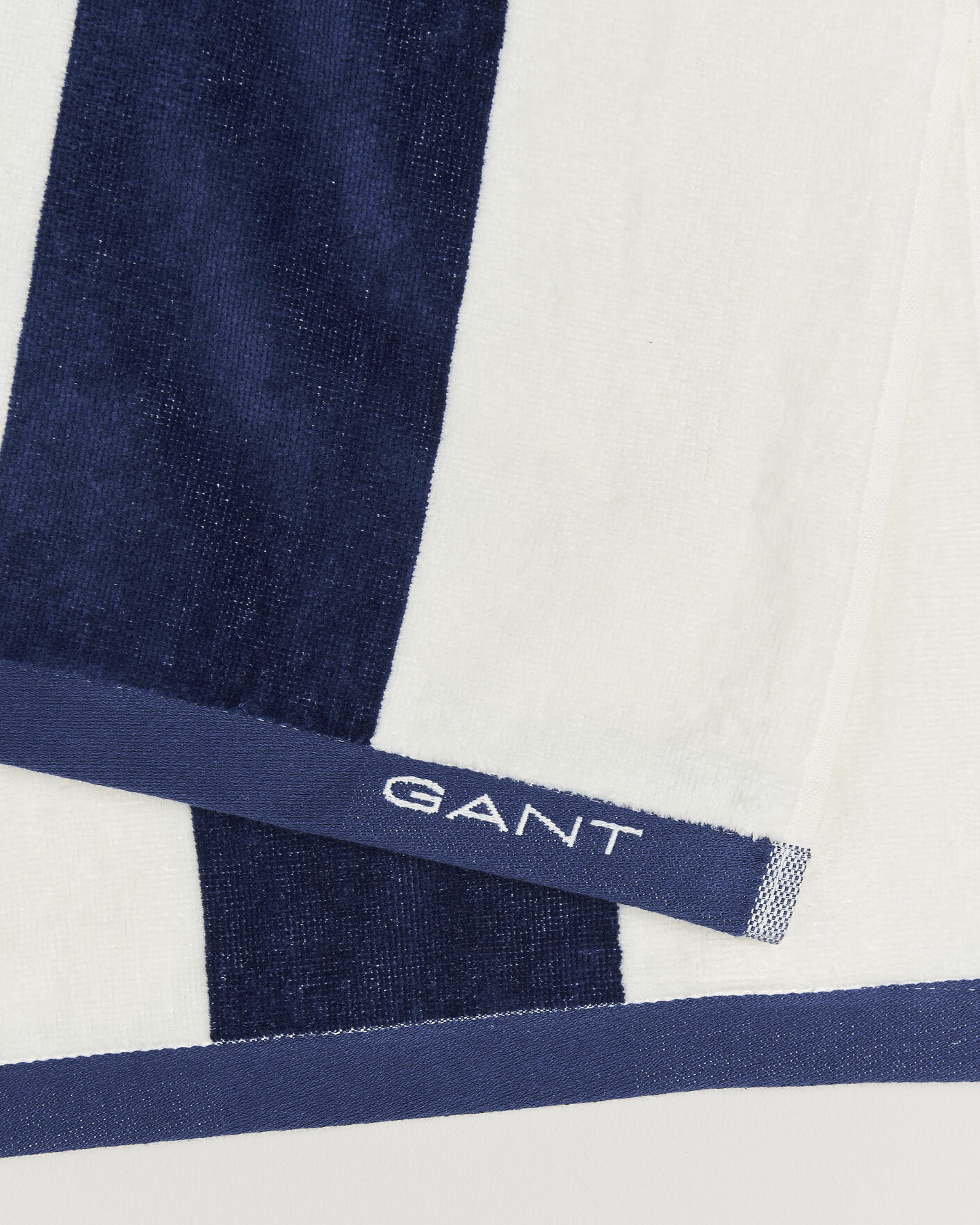 Herre | Tekstiler | GANT | Striped Beach Towel Vintage Blue