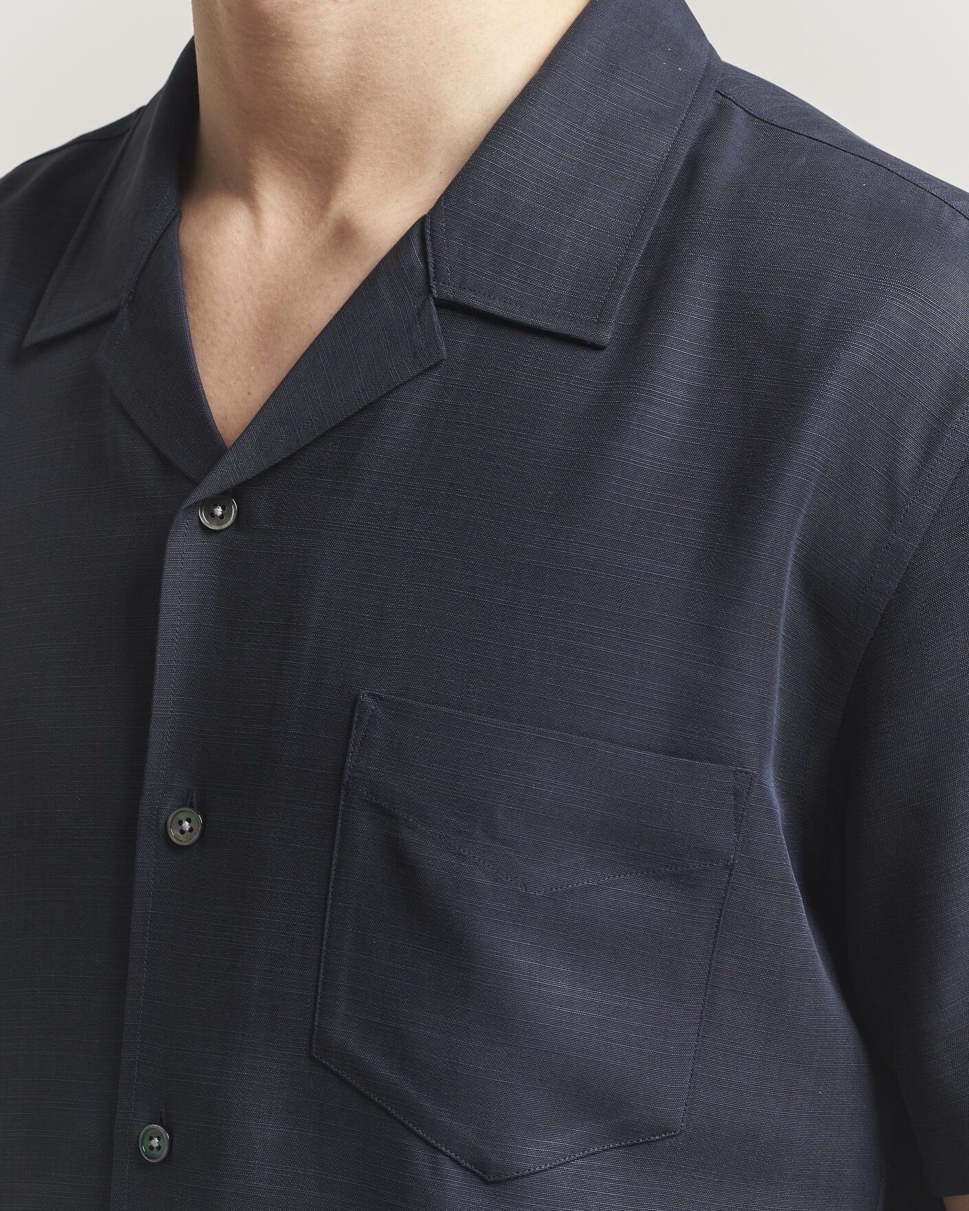 Herre | Skjorter | Gant | Regular Fit Lyocell Resort Shirt Evening Blue