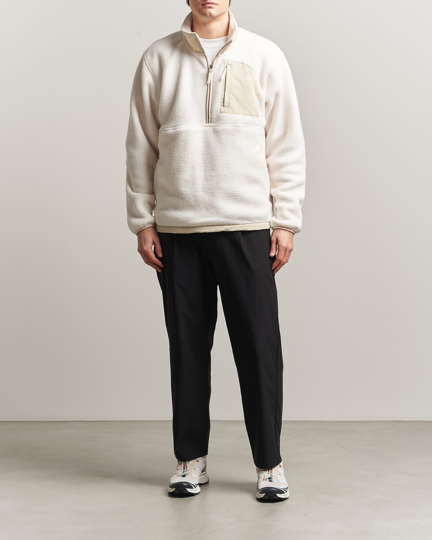 Herre | Trøjer | The North Face | Yumiori Fleece Half Zip White Dune