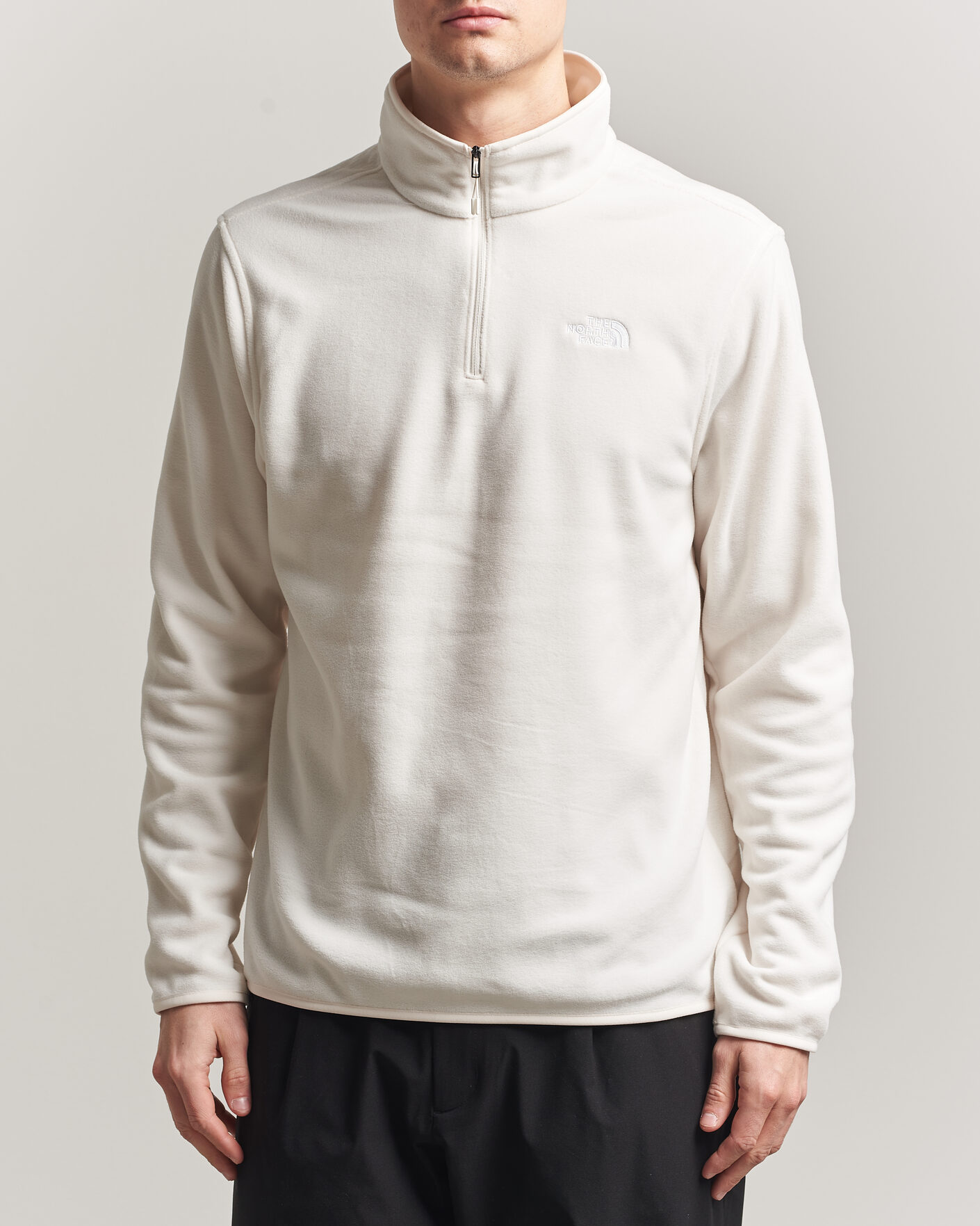 Herre | Trøjer | The North Face | Glacier 1/4 Zip Fleece White Dune