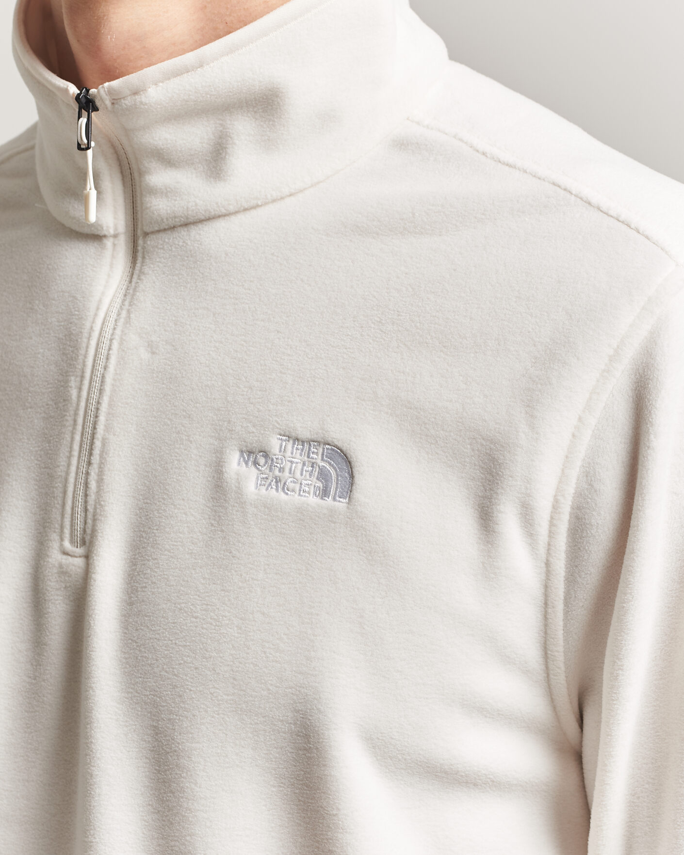 Herre | Trøjer | The North Face | Glacier 1/4 Zip Fleece White Dune