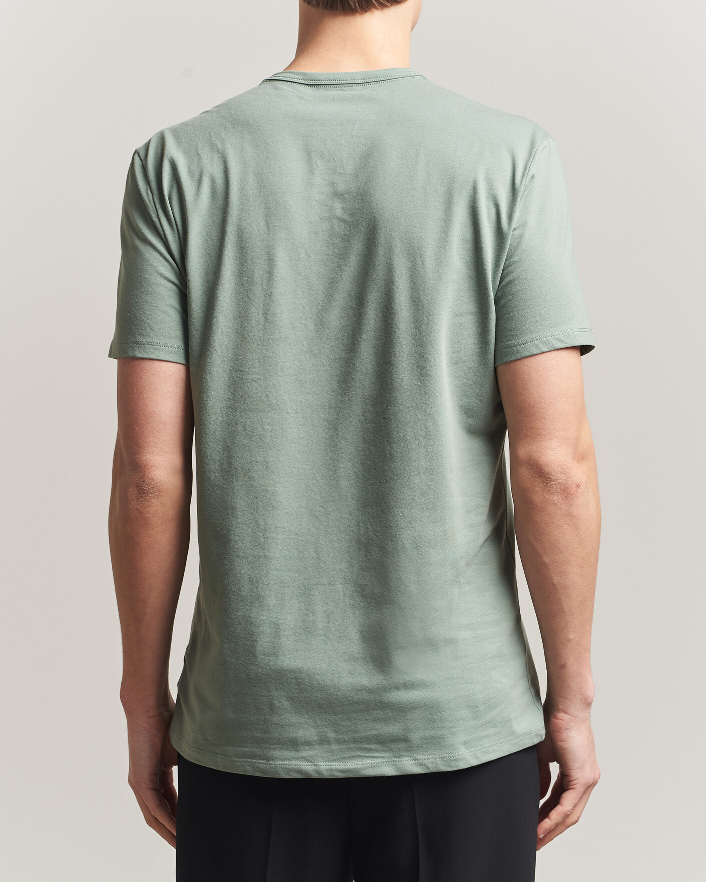 Herre | T-Shirts | Calvin Klein | 3-Pack Cotton Stretch Crew Neck T-Shirt Black/Grey/Green