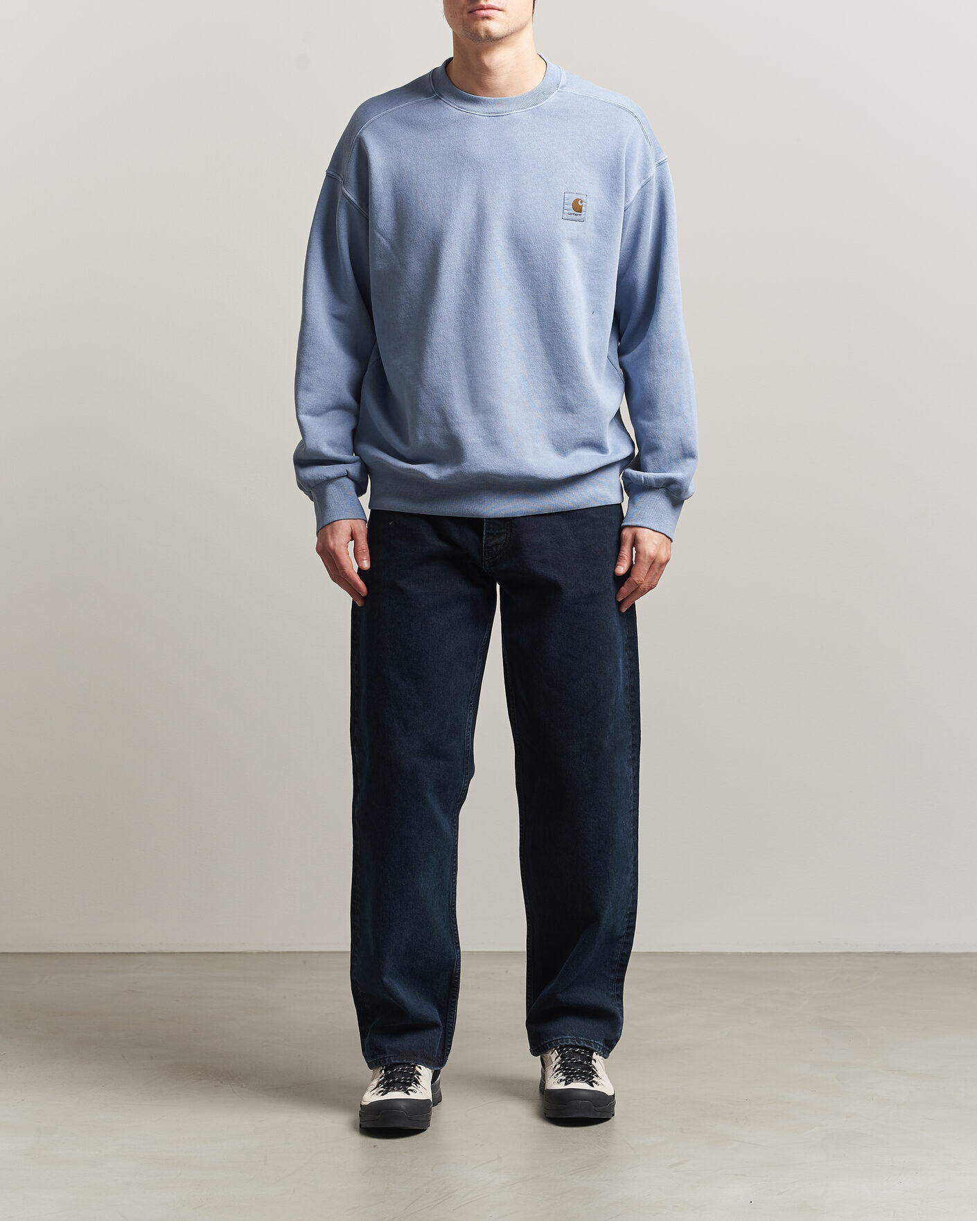 Herre | Trøjer | Carhartt WIP | Nelson Sweatshirt Gentle Blue