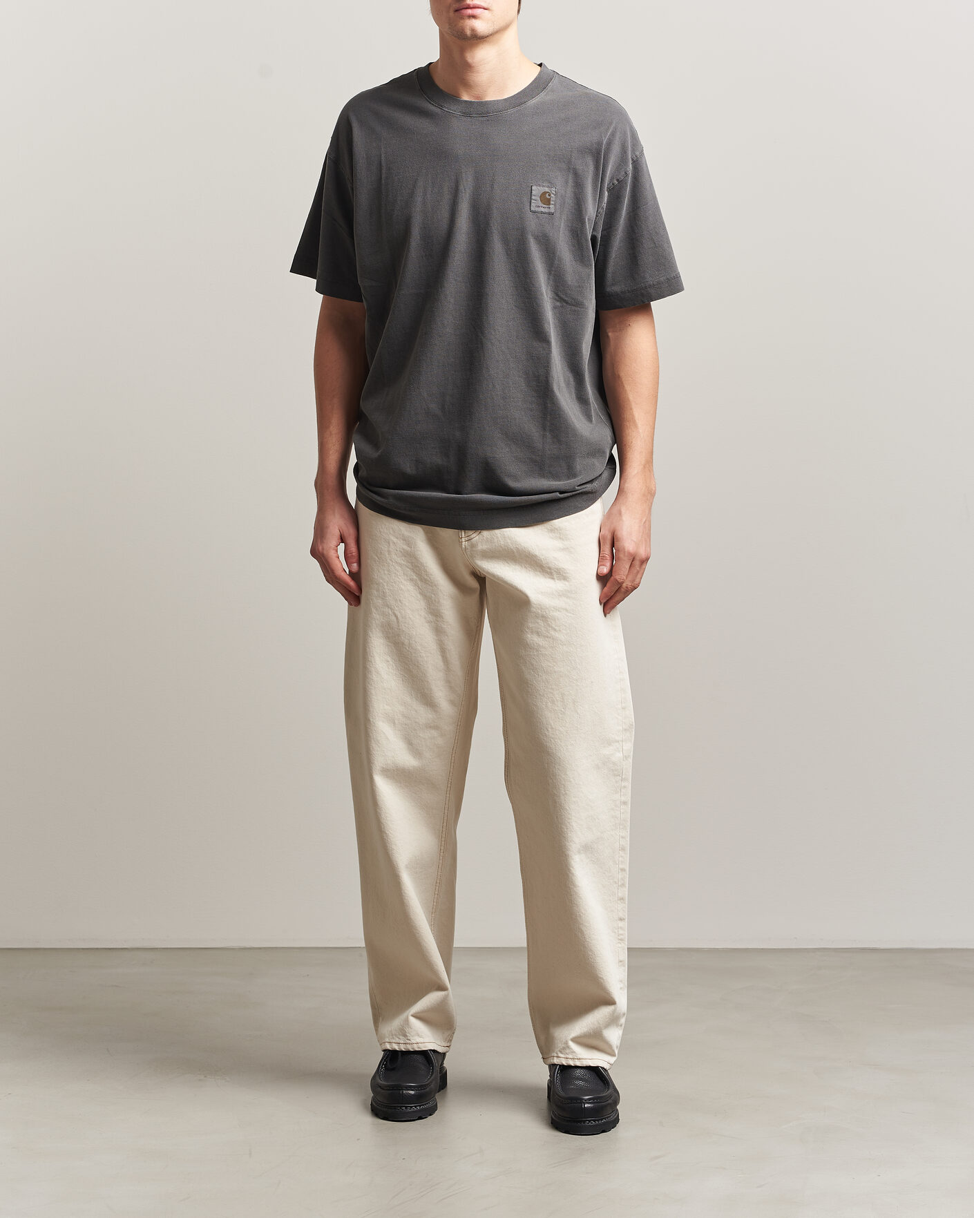 Herre | T-Shirts | Carhartt WIP | Nelson Cotton T-Shirt Black