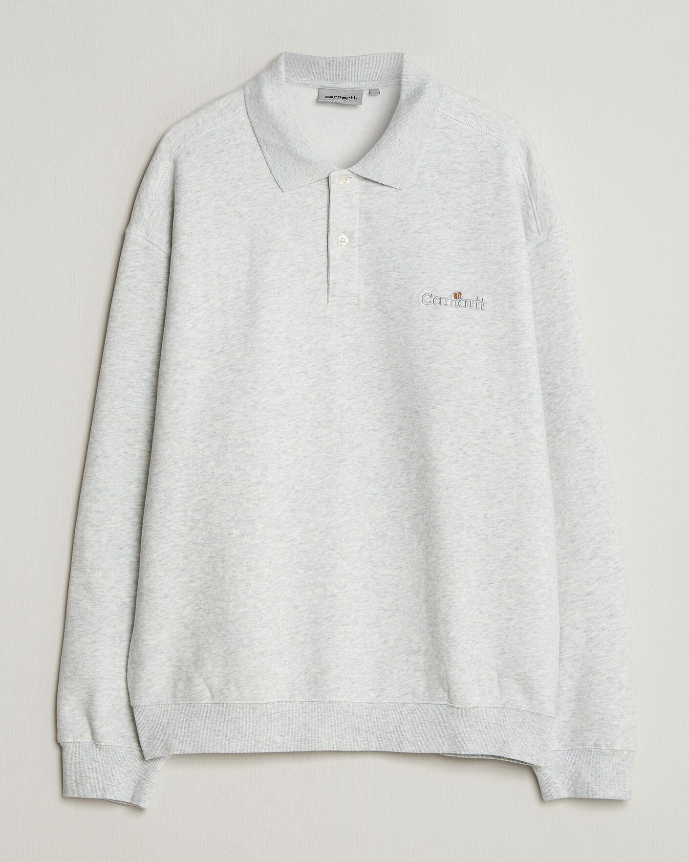 Herre | Trøjer | Carhartt WIP | WIP Label Polo Sweatshirt Ash Heather