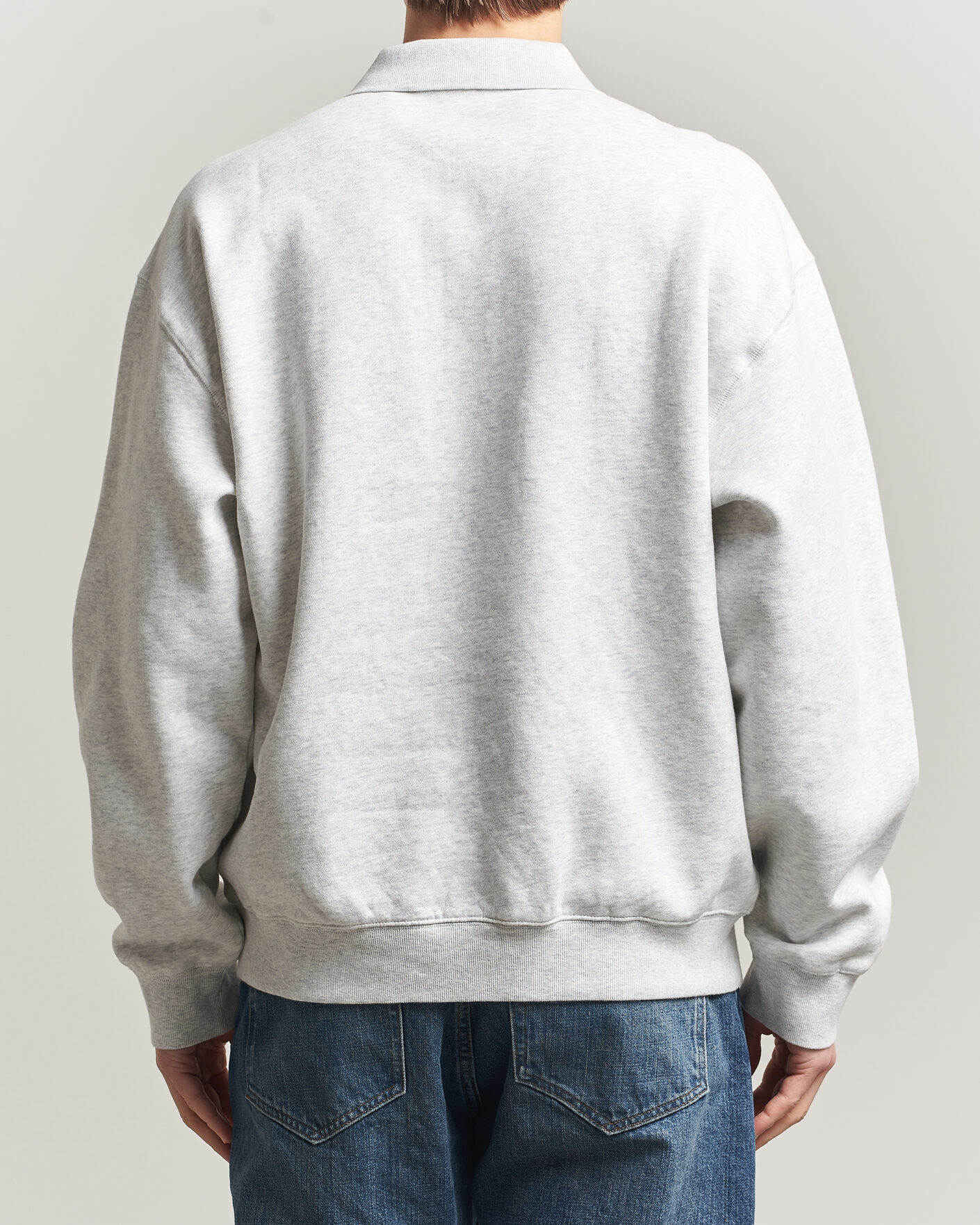 Herre | Trøjer | Carhartt WIP | WIP Label Polo Sweatshirt Ash Heather