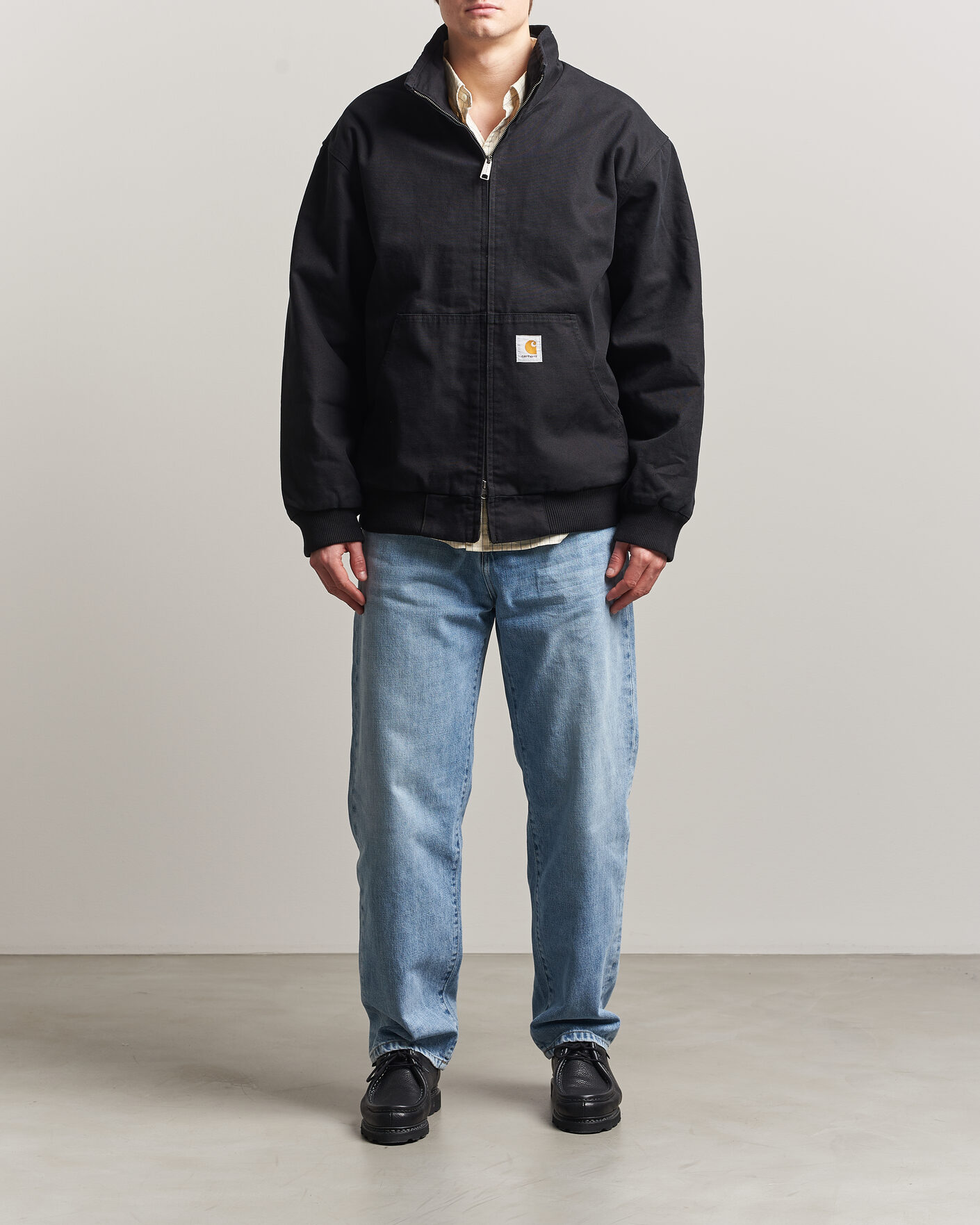 Herre | Skjorter | Carhartt WIP | Aaron Pant Smith Denim Burst Washed