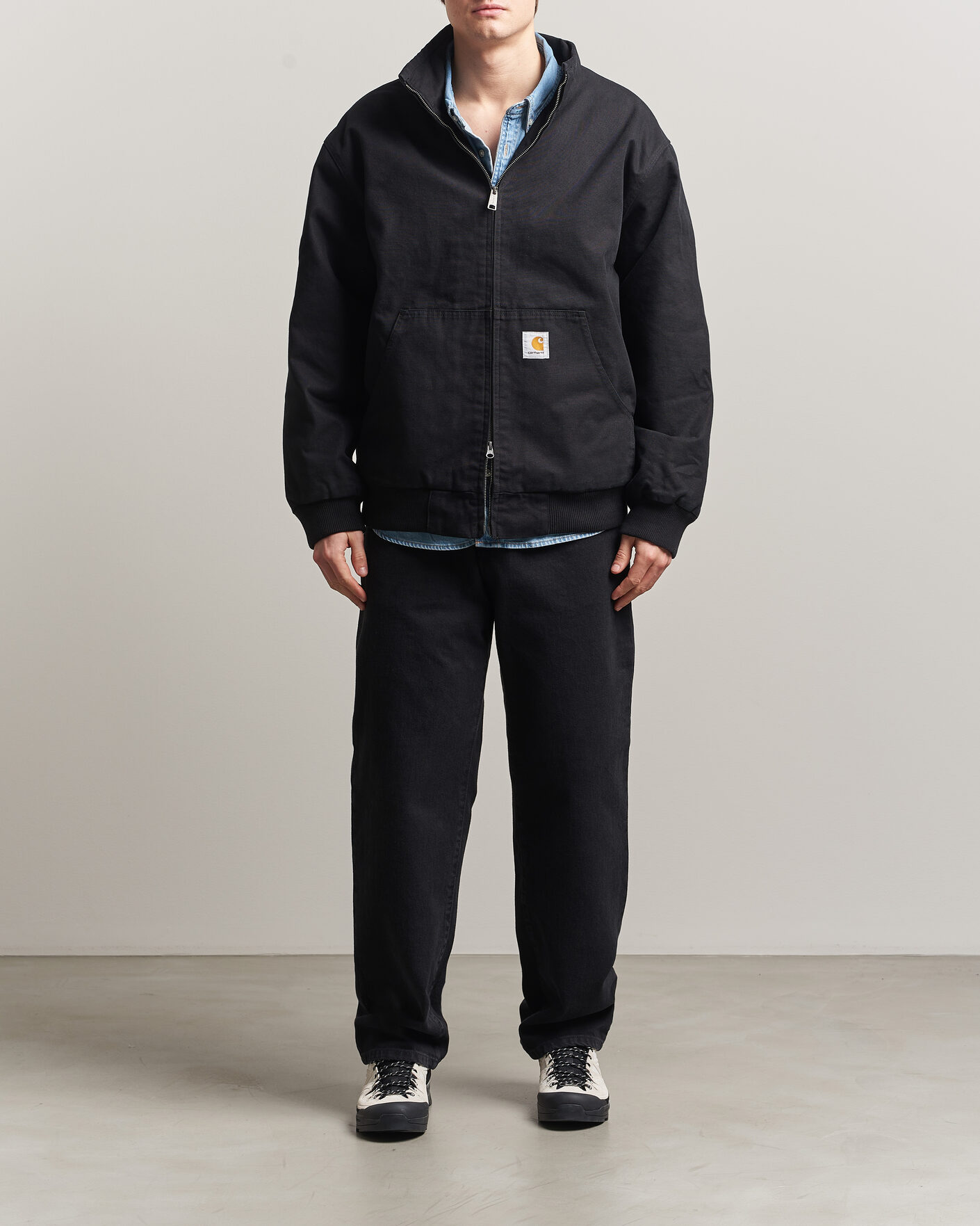 Herre | Jeans | Carhartt WIP | Aaron Pant Smith Denim Grey Stone Wash