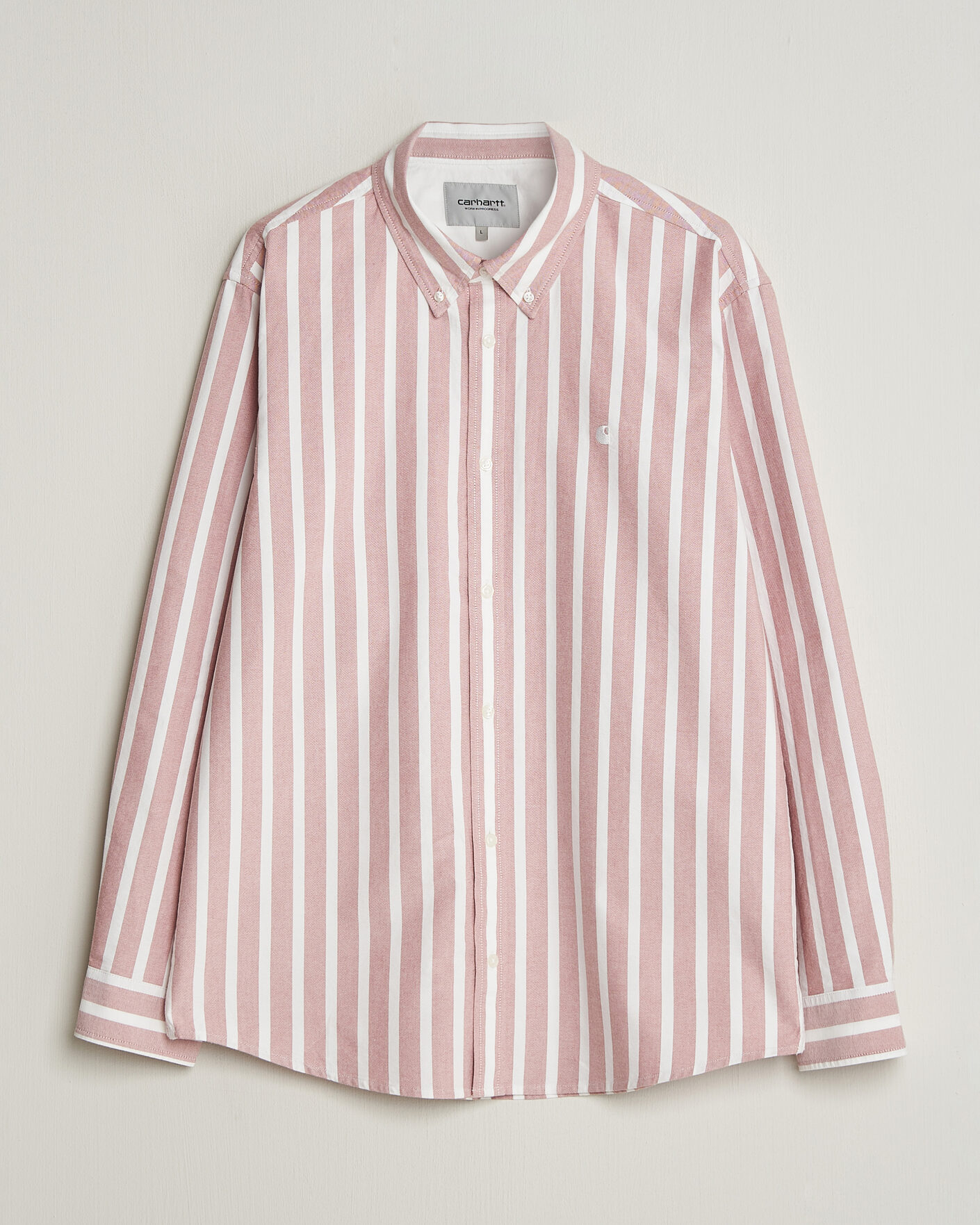 Herre | Skjorter | Carhartt WIP | Deven Striped Oxford Shirt Oxide Red