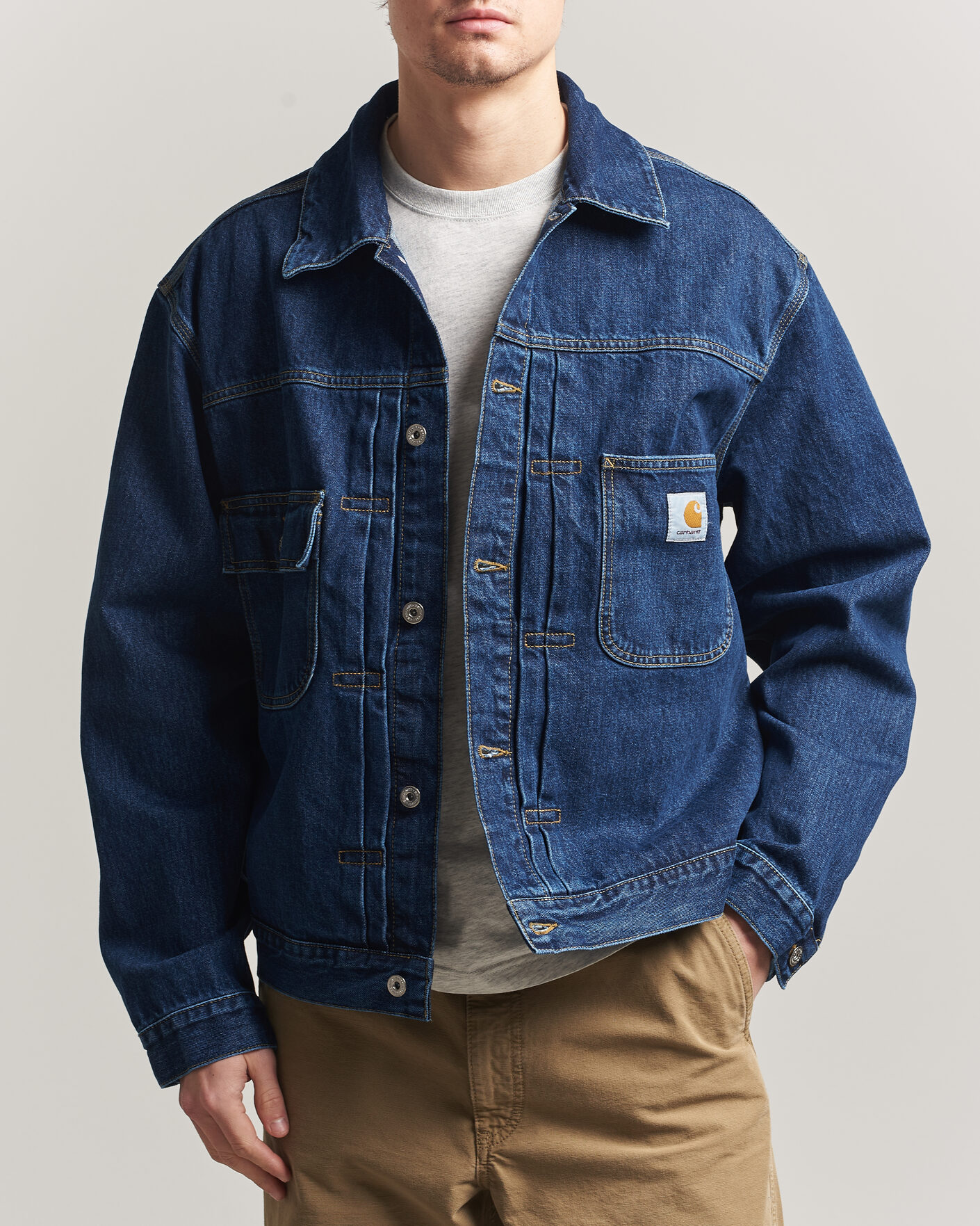 Herre | Jakker | Carhartt WIP | Belmar Denim Jacket Blue Stone Wash