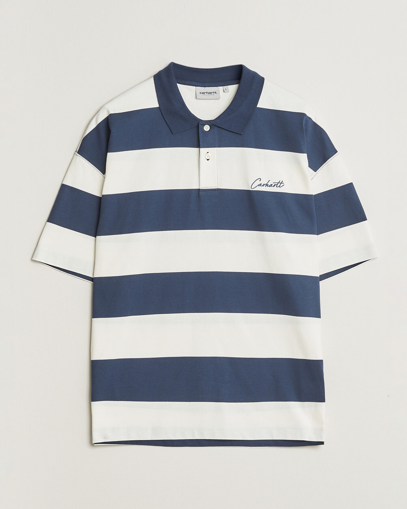 Herre | Polotrøjer | Carhartt WIP | Delrey Polo Blue Stripe