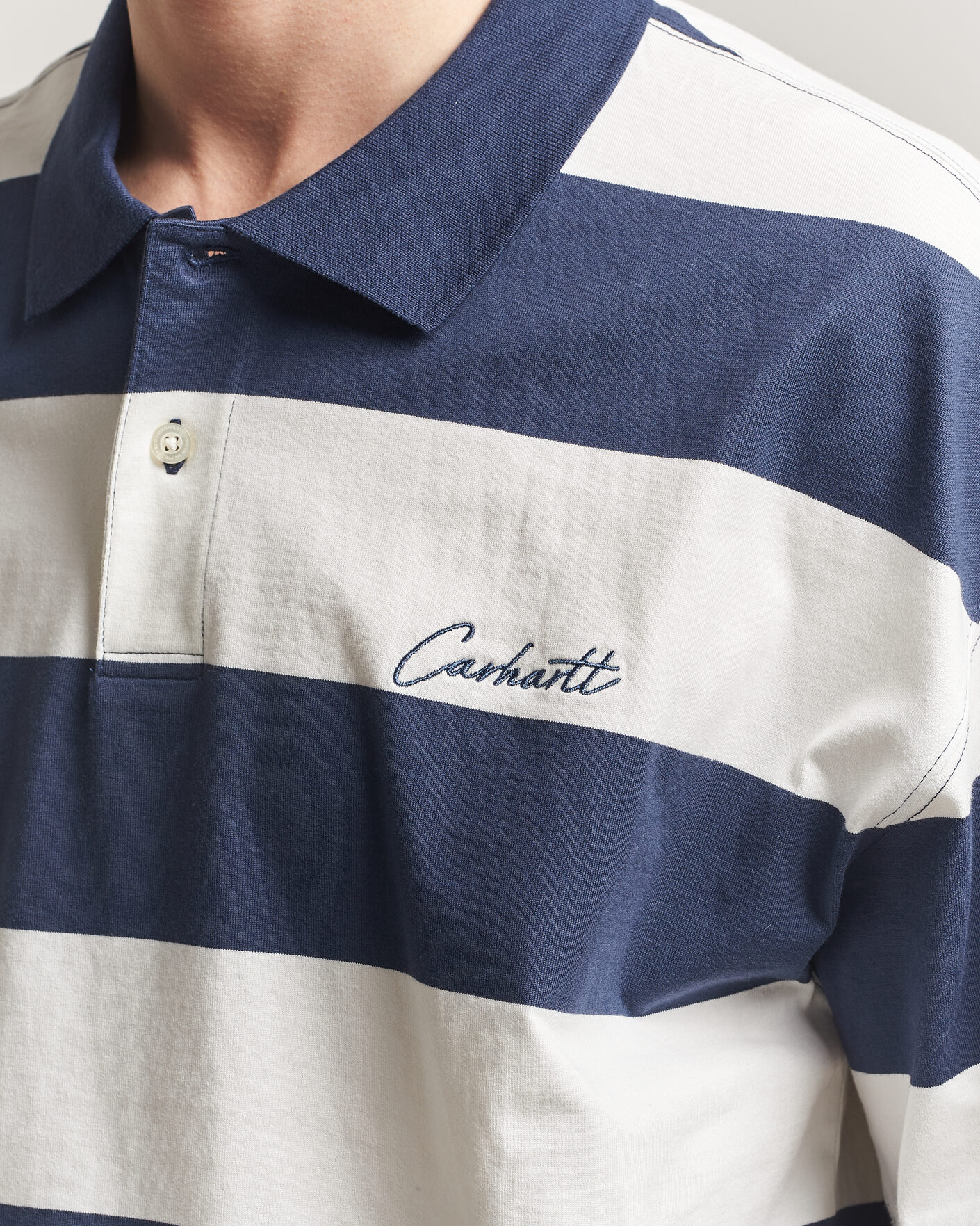 Herre | Polotrøjer | Carhartt WIP | Delrey Polo Blue Stripe