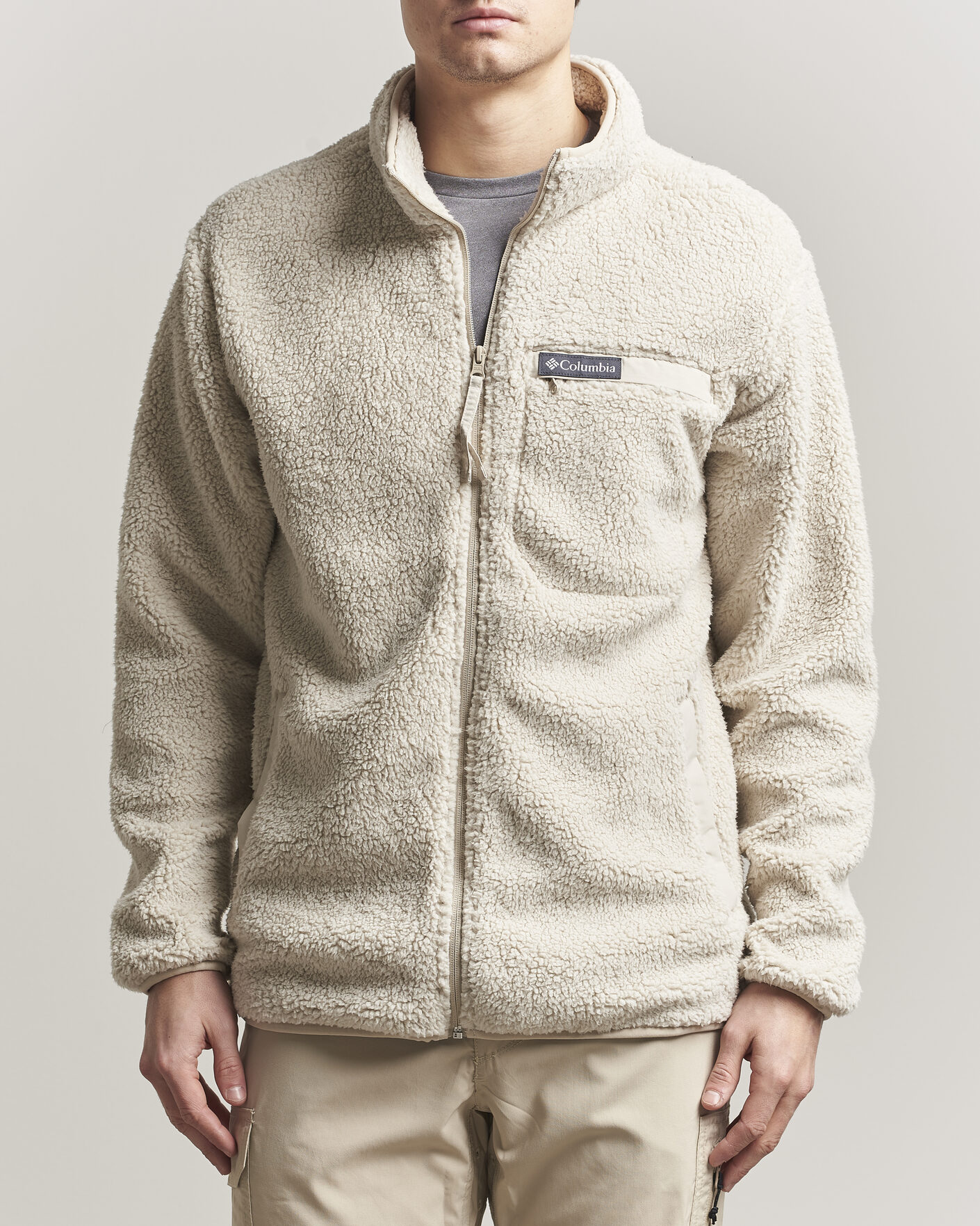 Herre | Trøjer | Columbia | Rugged Ridge High Pile Full Zip Dark Stone