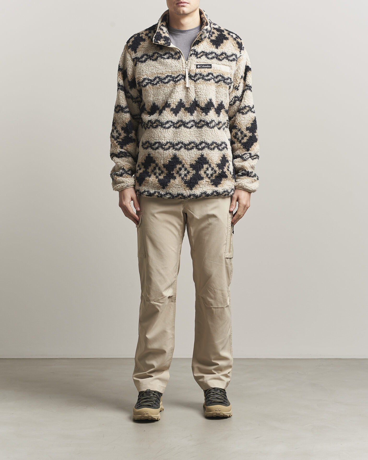 Herre | Trøjer | Columbia | Rugged Ridge High Pile Half Zip Dark Stone Knitknot