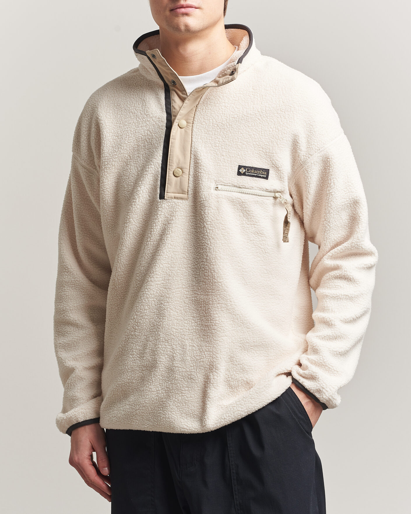Herre | Trøjer | Columbia | Helvetia II Half Snap Fleece Chalk