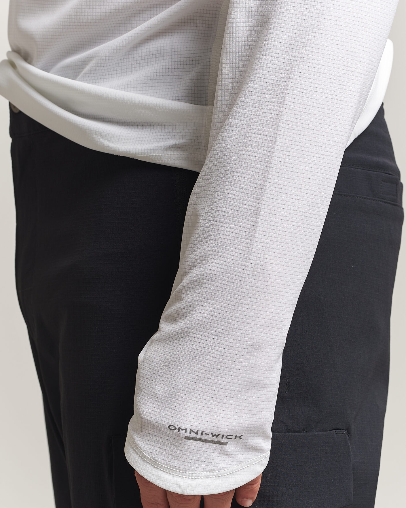 Herre | T-Shirts | Columbia | Stealth Spring Half-Zip T-Shirt White