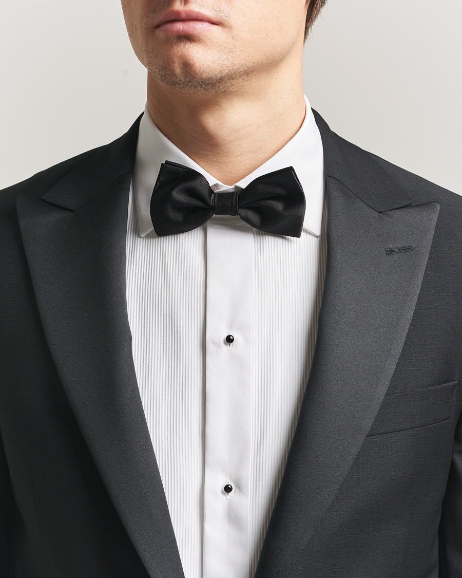 Herre | Butterfly | Canali | Silk Bow Tie Black