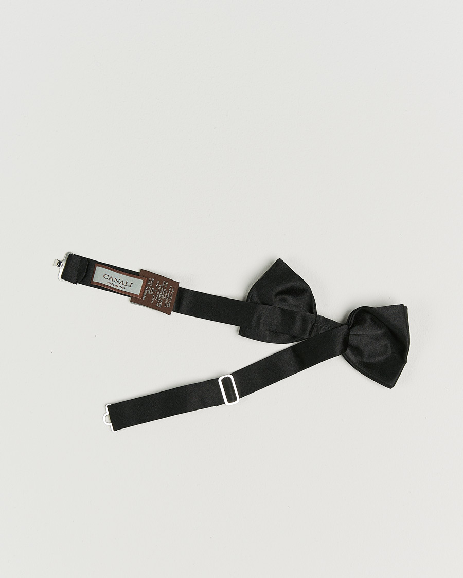 Herre | Butterfly | Canali | Silk Bow Tie Black