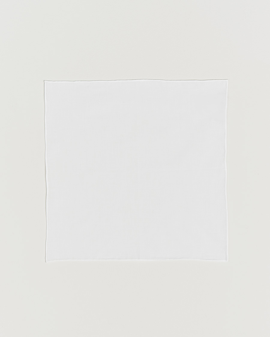 Herre | Lommeklude | Canali | Pocket Square White