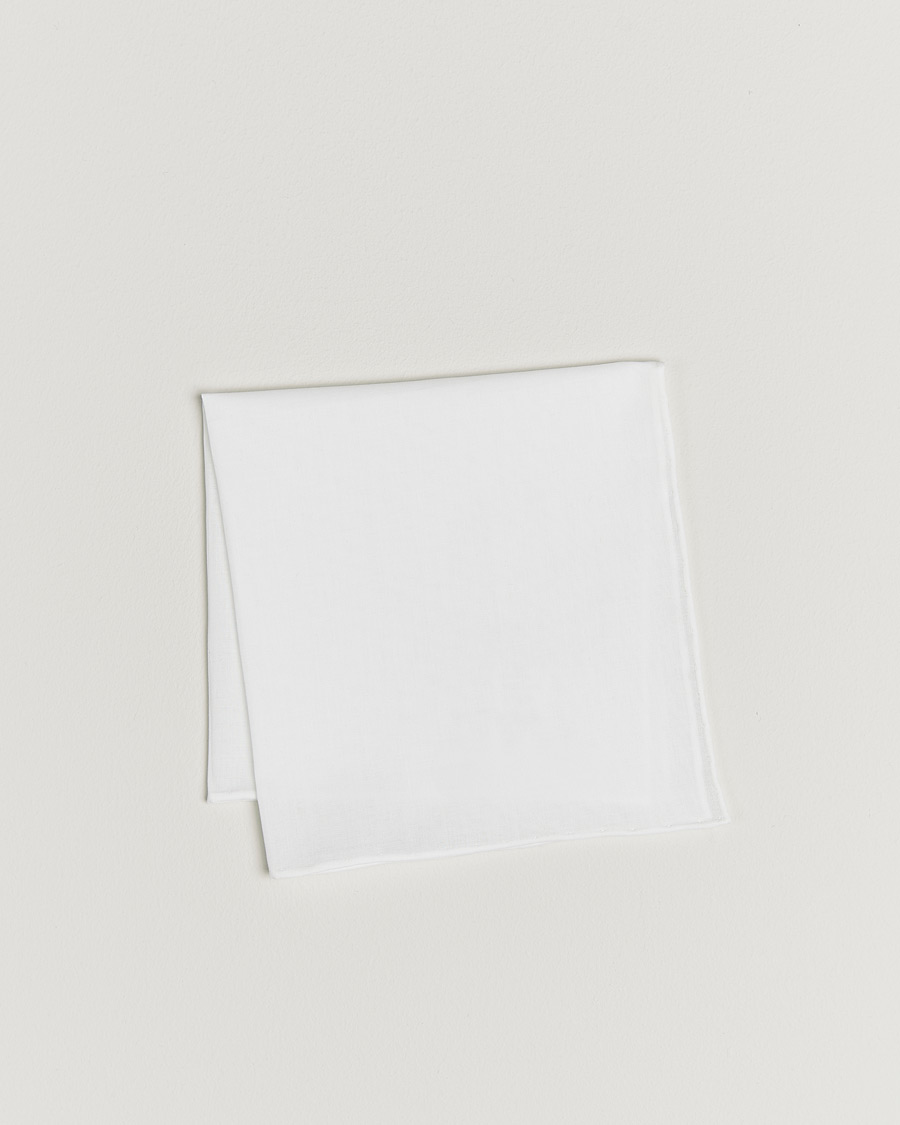 Herre | Lommeklude | Canali | Pocket Square White