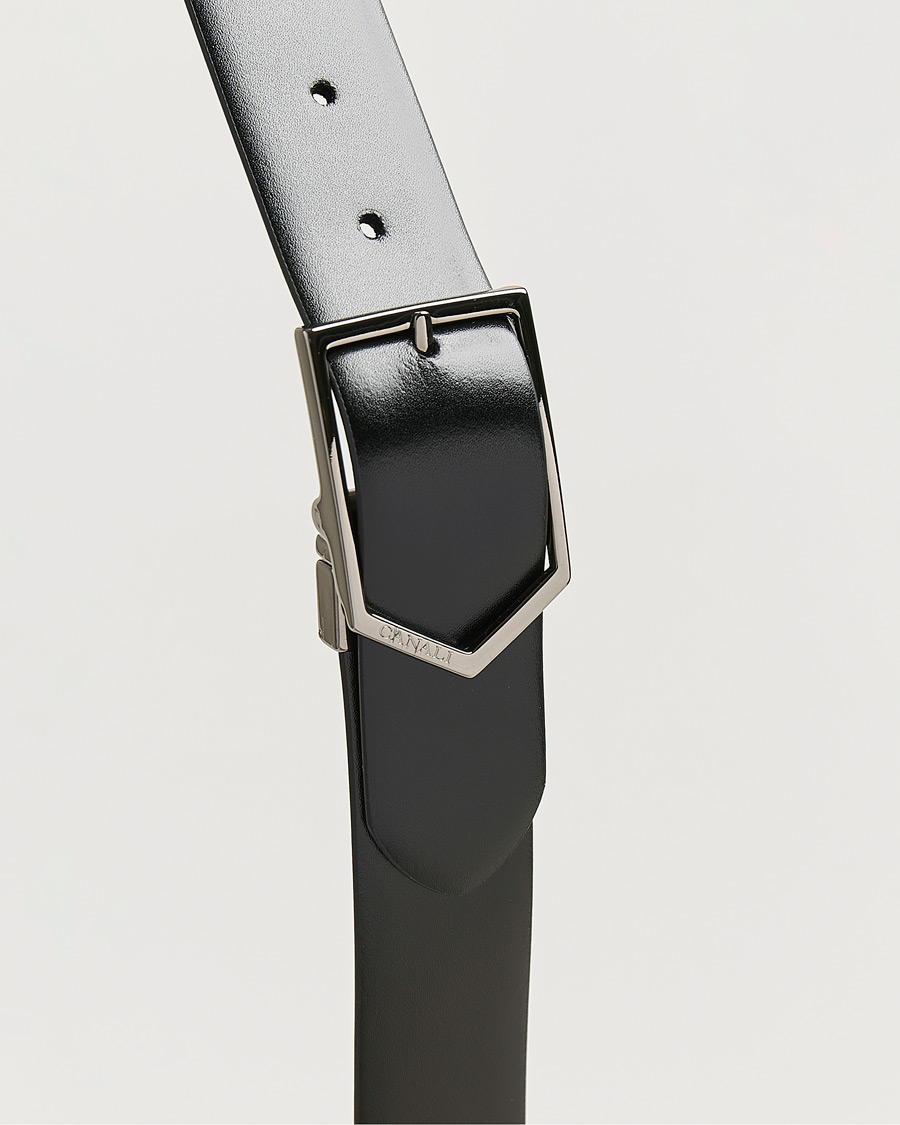 Herre | Bælter | Canali | Reversible Leather Belt Black/Brown