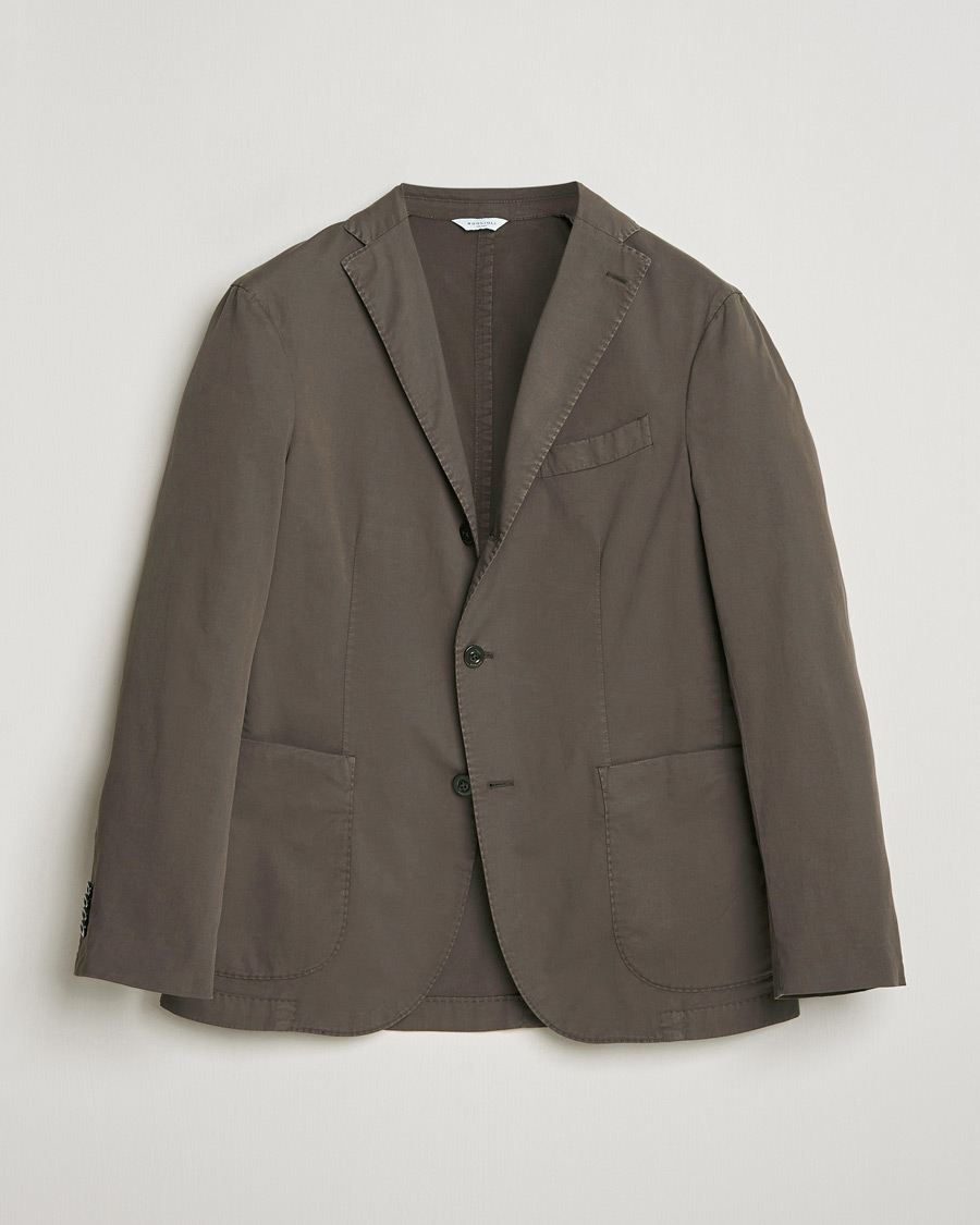 Herre | Blazere & jakker | Boglioli | K Jacket Supima Cotton Blazer Dark Brown