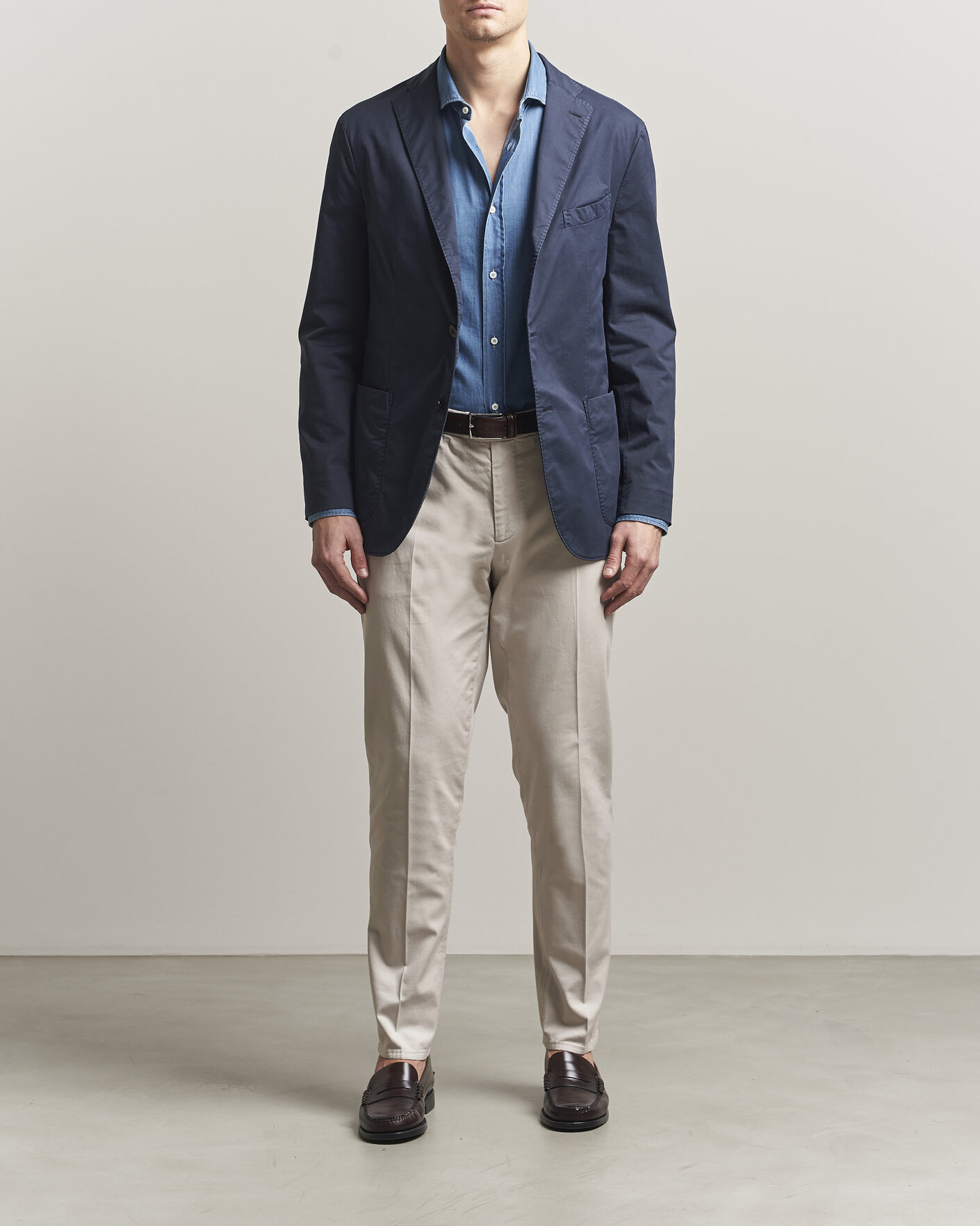 Herre | Blazere & jakker | Boglioli | K Jacket Supima Cotton Blazer Navy