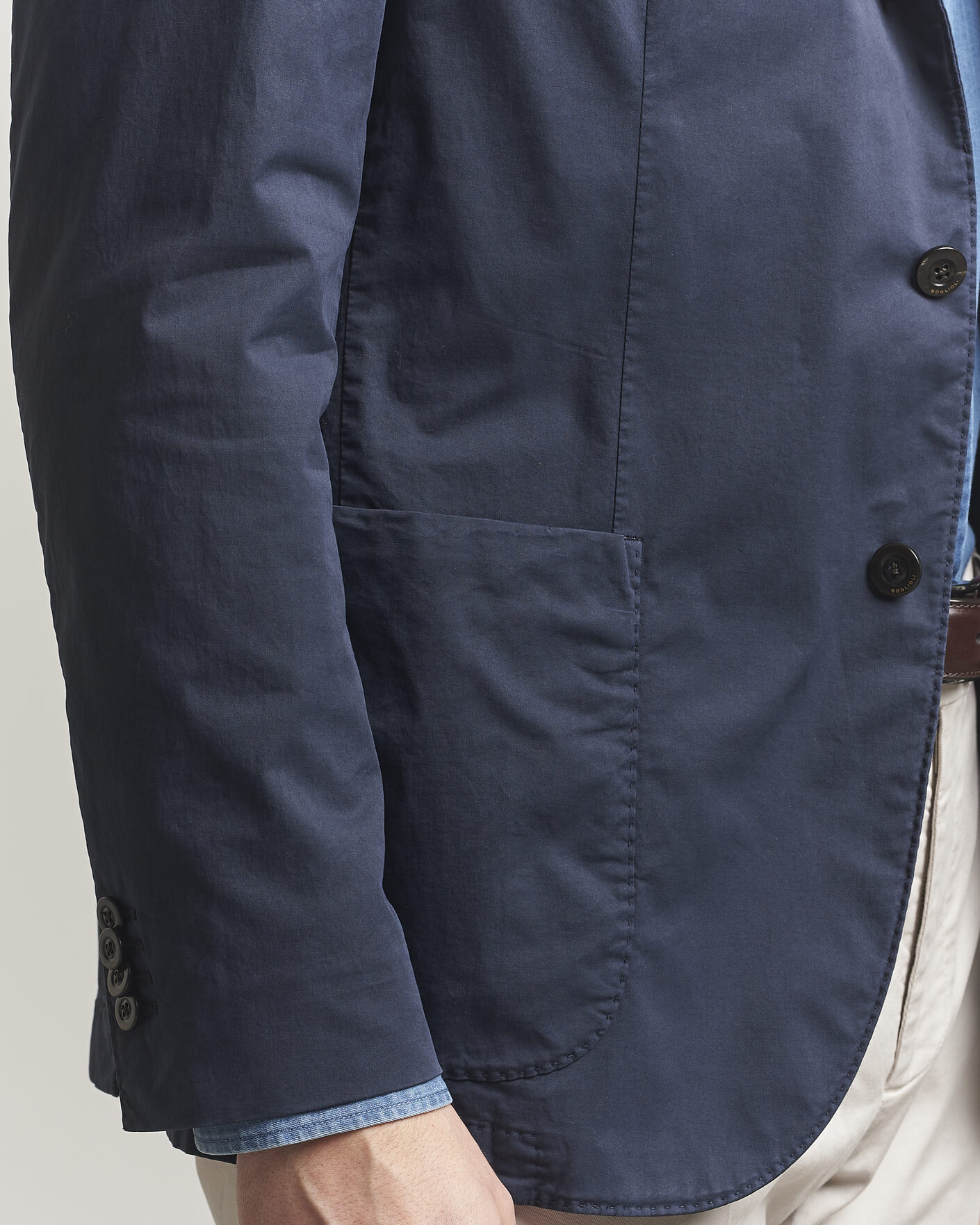 Herre | Blazere & jakker | Boglioli | K Jacket Supima Cotton Blazer Navy