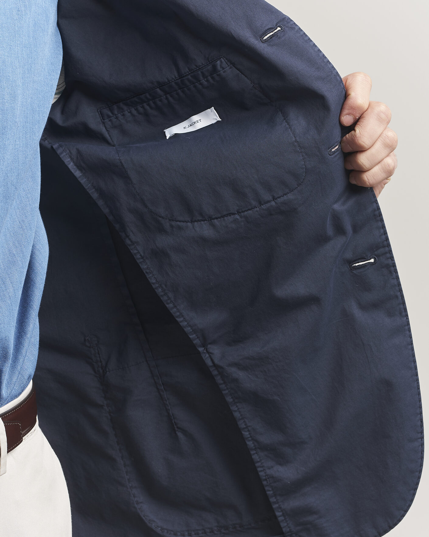 Herre | Blazere & jakker | Boglioli | K Jacket Supima Cotton Blazer Navy