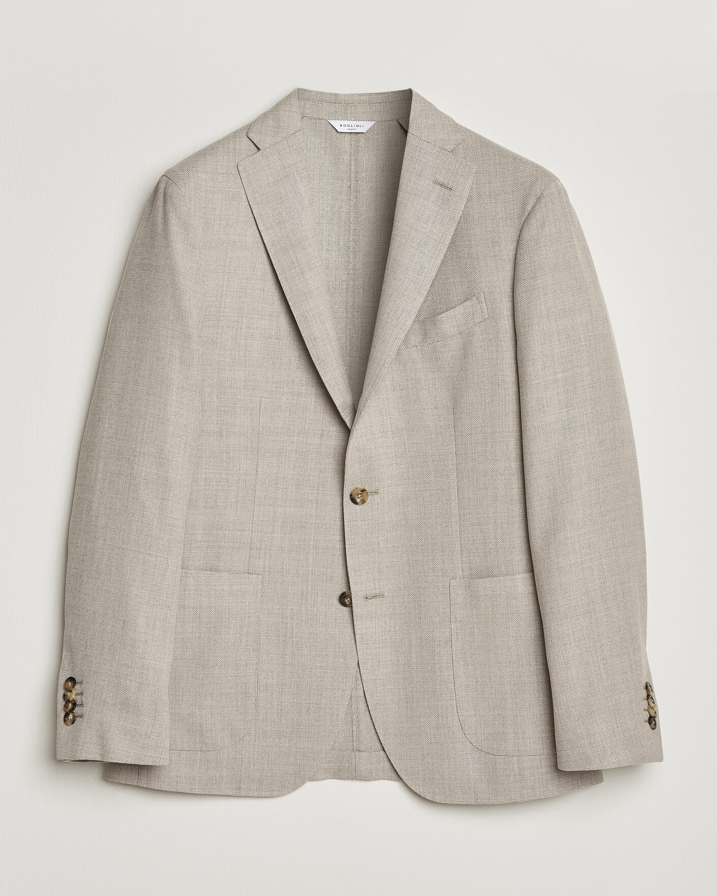 Herre | Blazere & jakker | Boglioli | K Jacket Wool Hopsack Blazer Light Beige