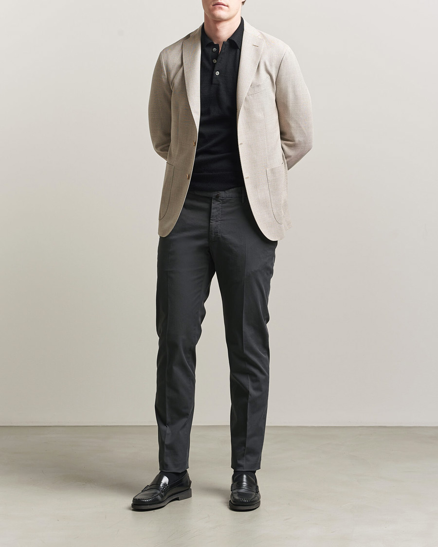 Herre | Blazere & jakker | Boglioli | K Jacket Wool Hopsack Blazer Light Beige