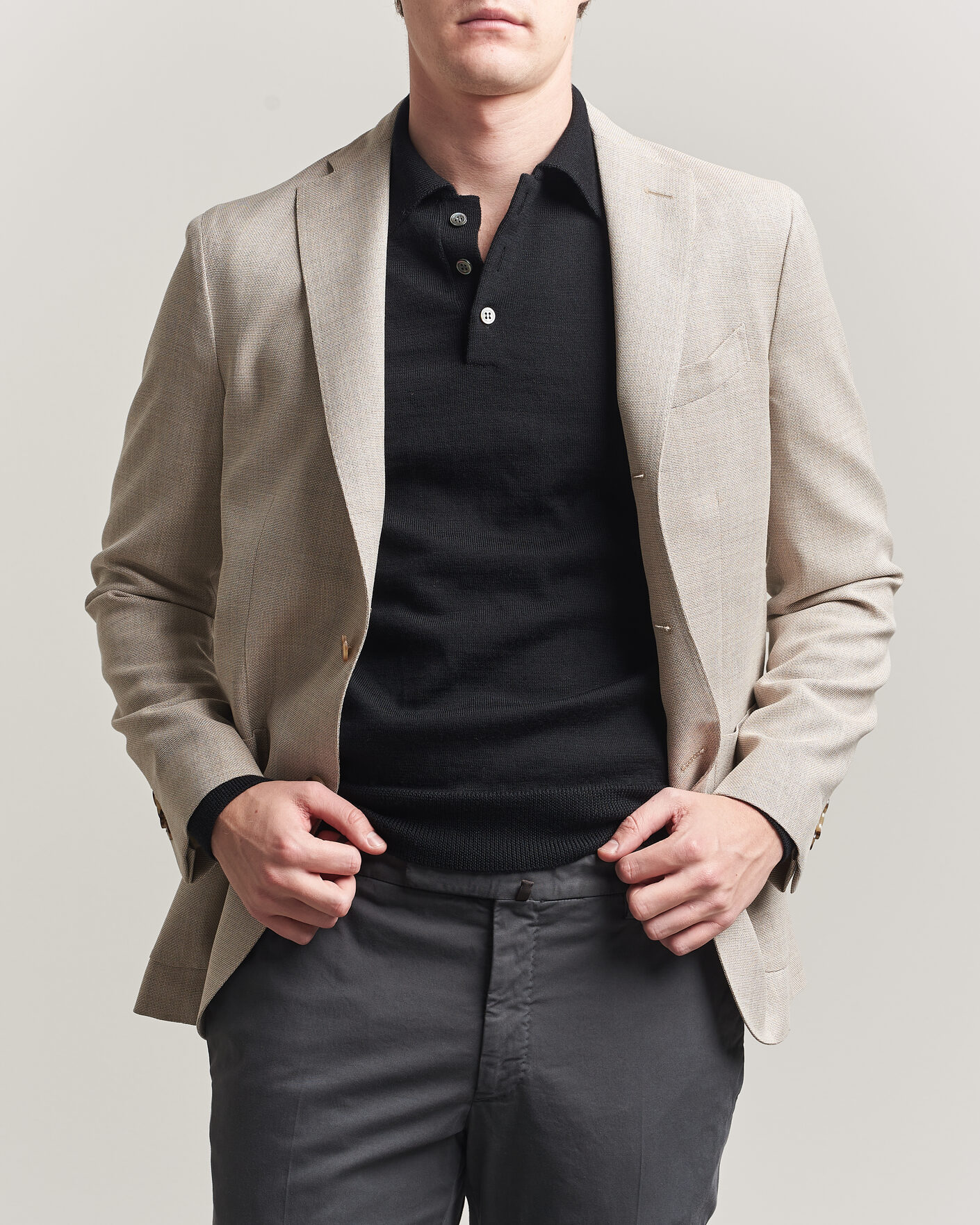 Herre | Blazere & jakker | Boglioli | K Jacket Wool Hopsack Blazer Light Beige