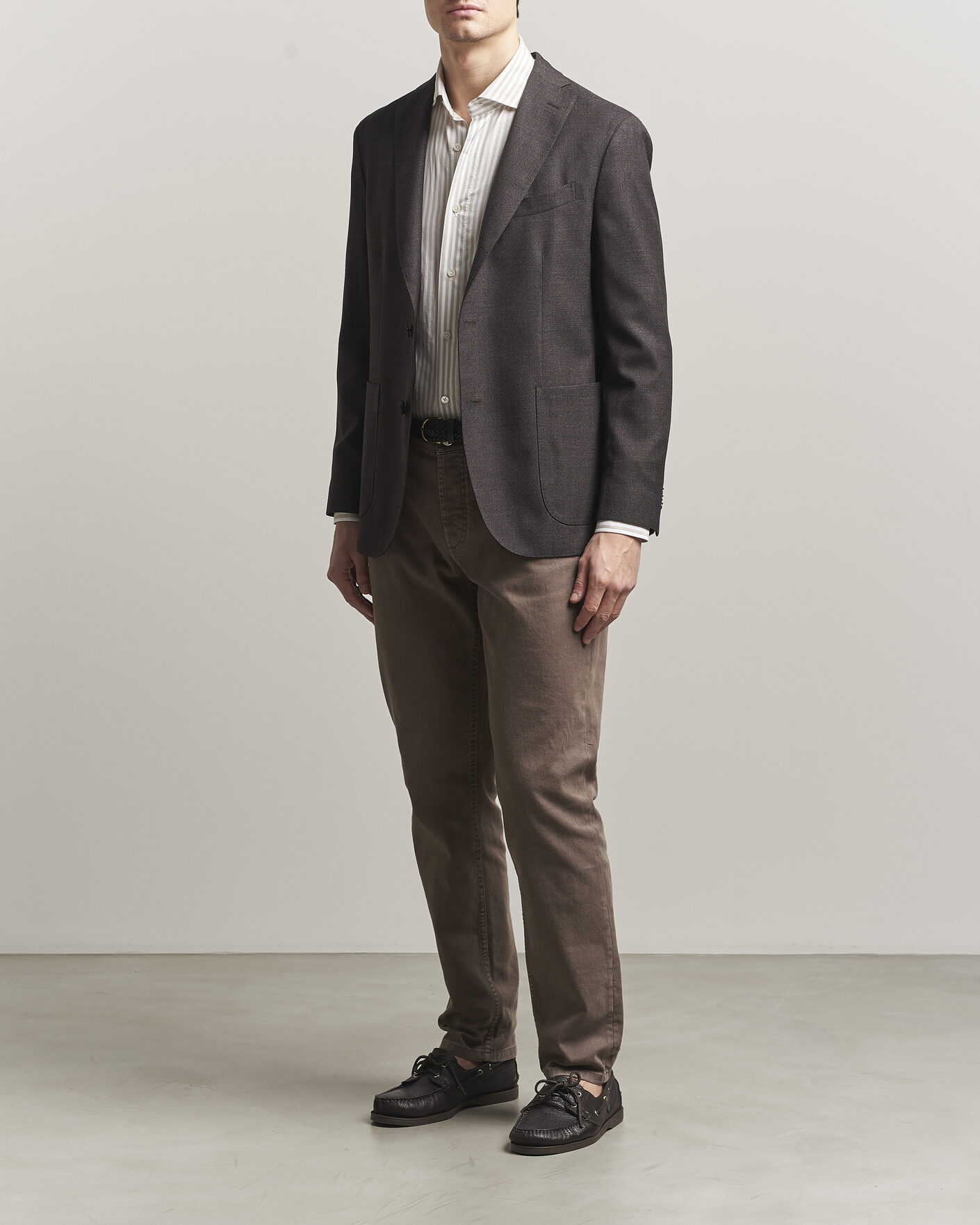 Herre | Blazere & jakker | Boglioli | K Jacket Wool Hopsack Blazer Dark Brown