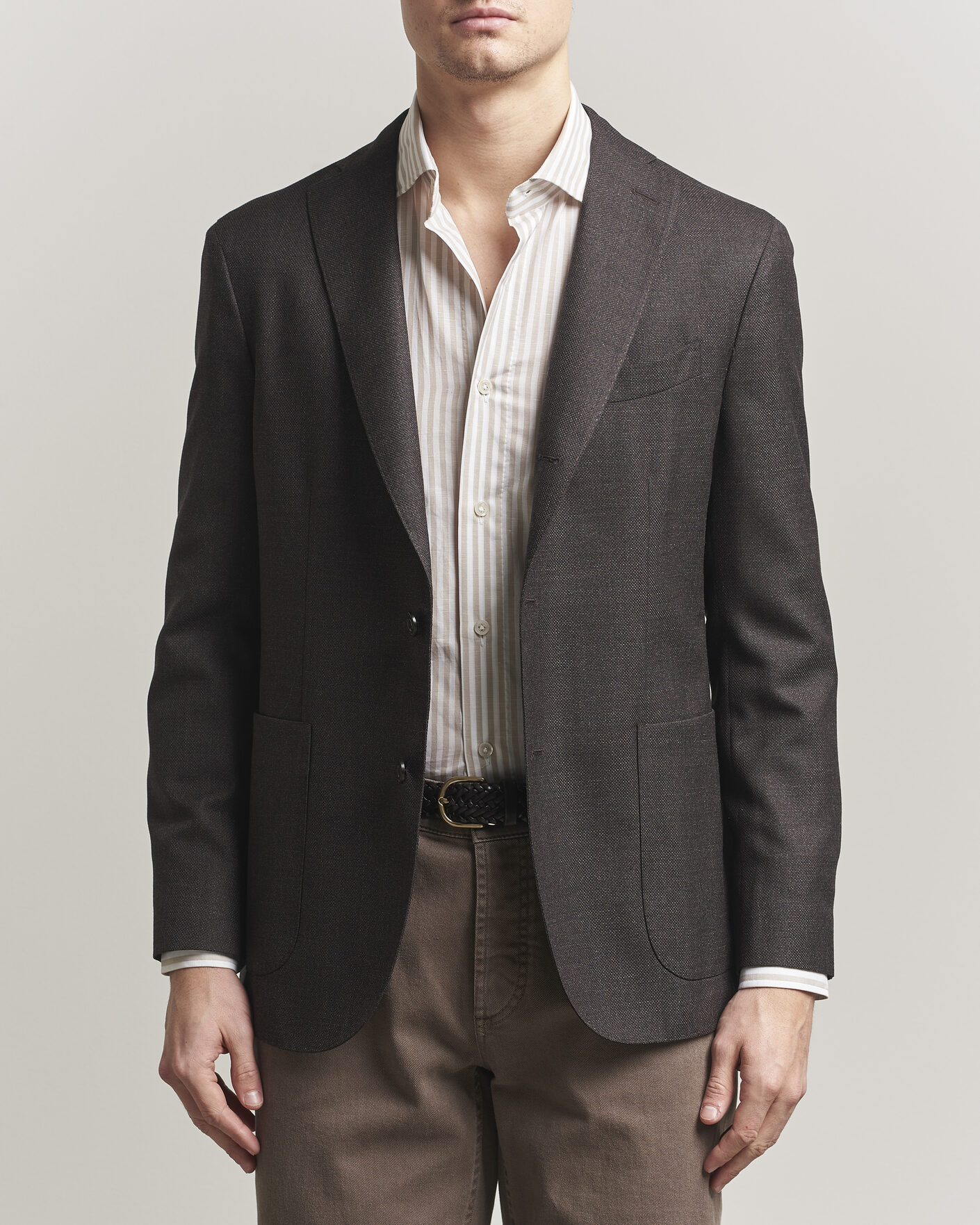 Herre | Blazere & jakker | Boglioli | K Jacket Wool Hopsack Blazer Dark Brown